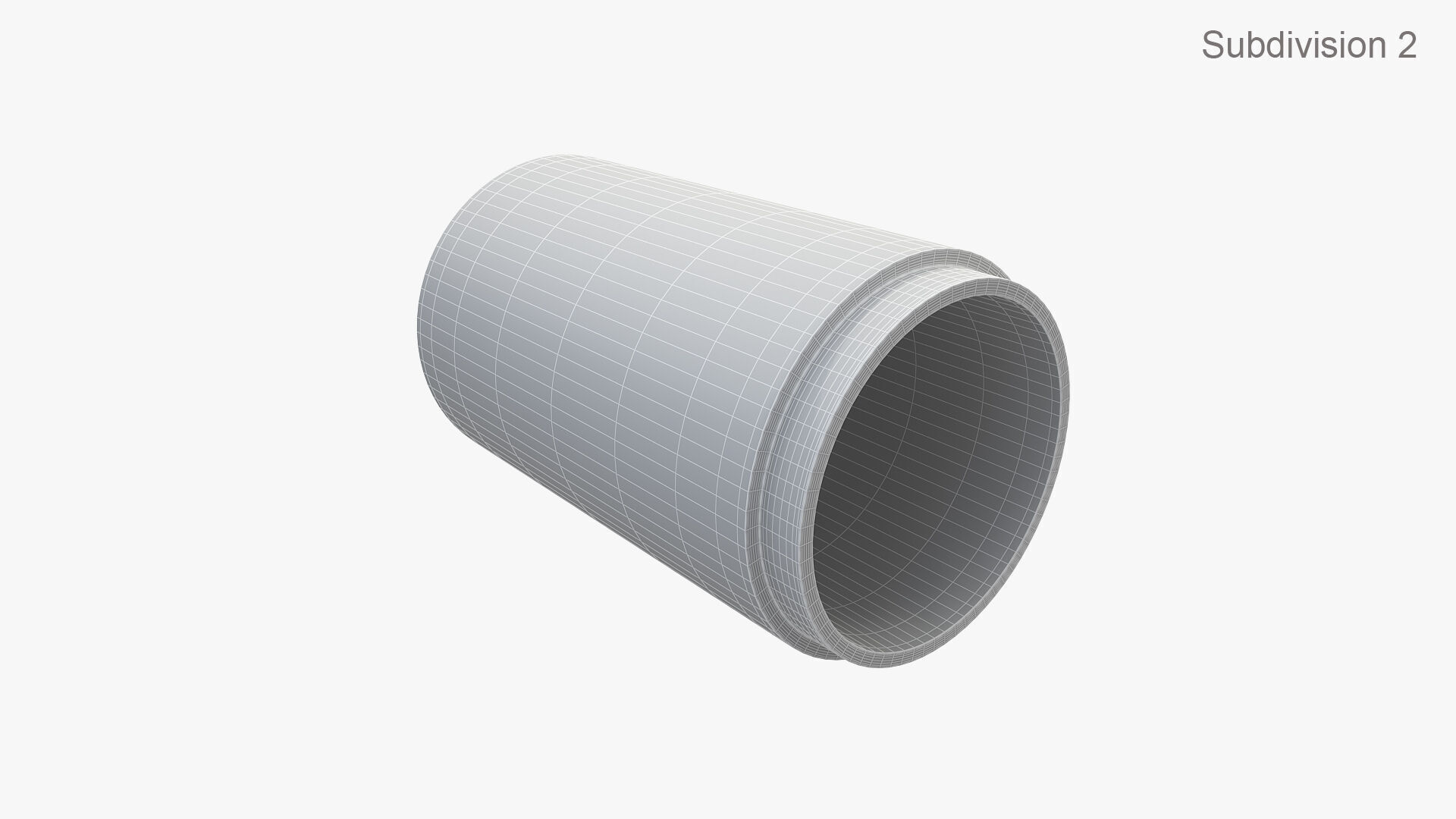 Concrete Pipe 3D model_12