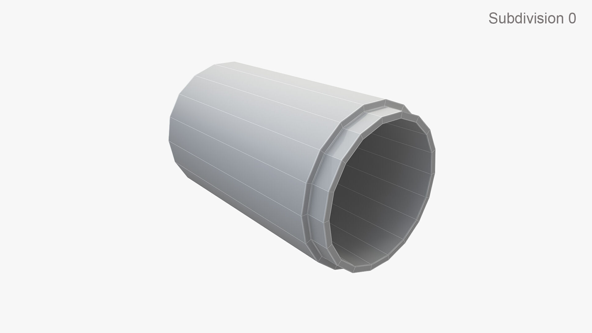 Concrete Pipe 3D model_6