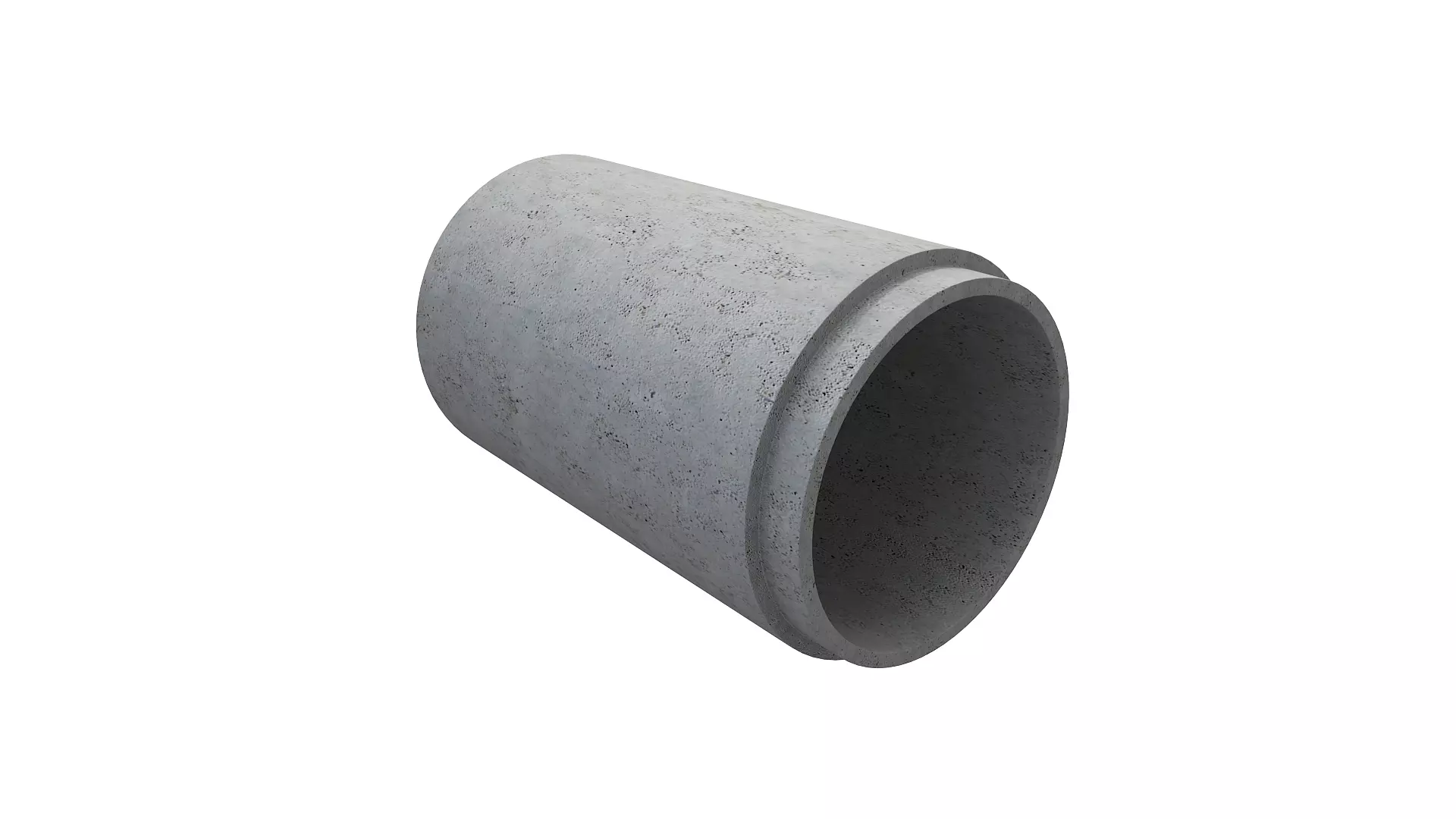 Concrete Pipe 3D model_0