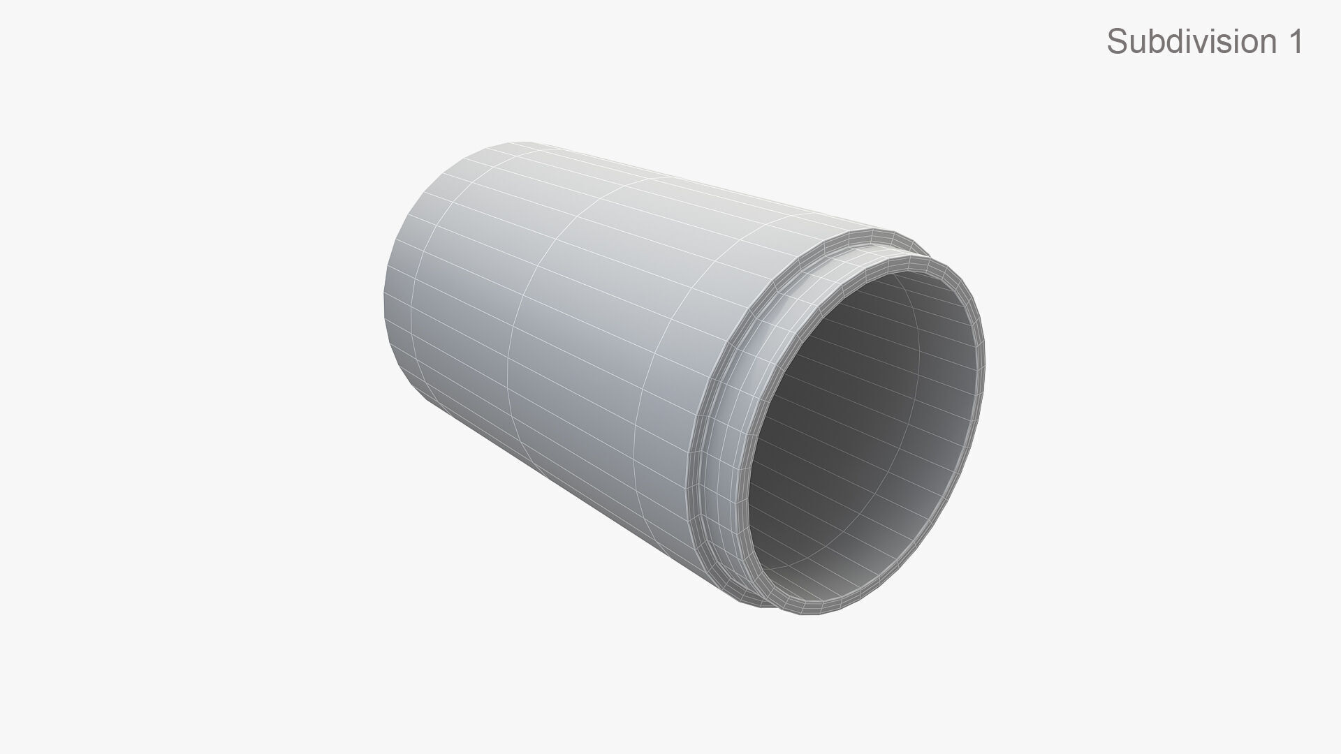 Concrete Pipe 3D model_9