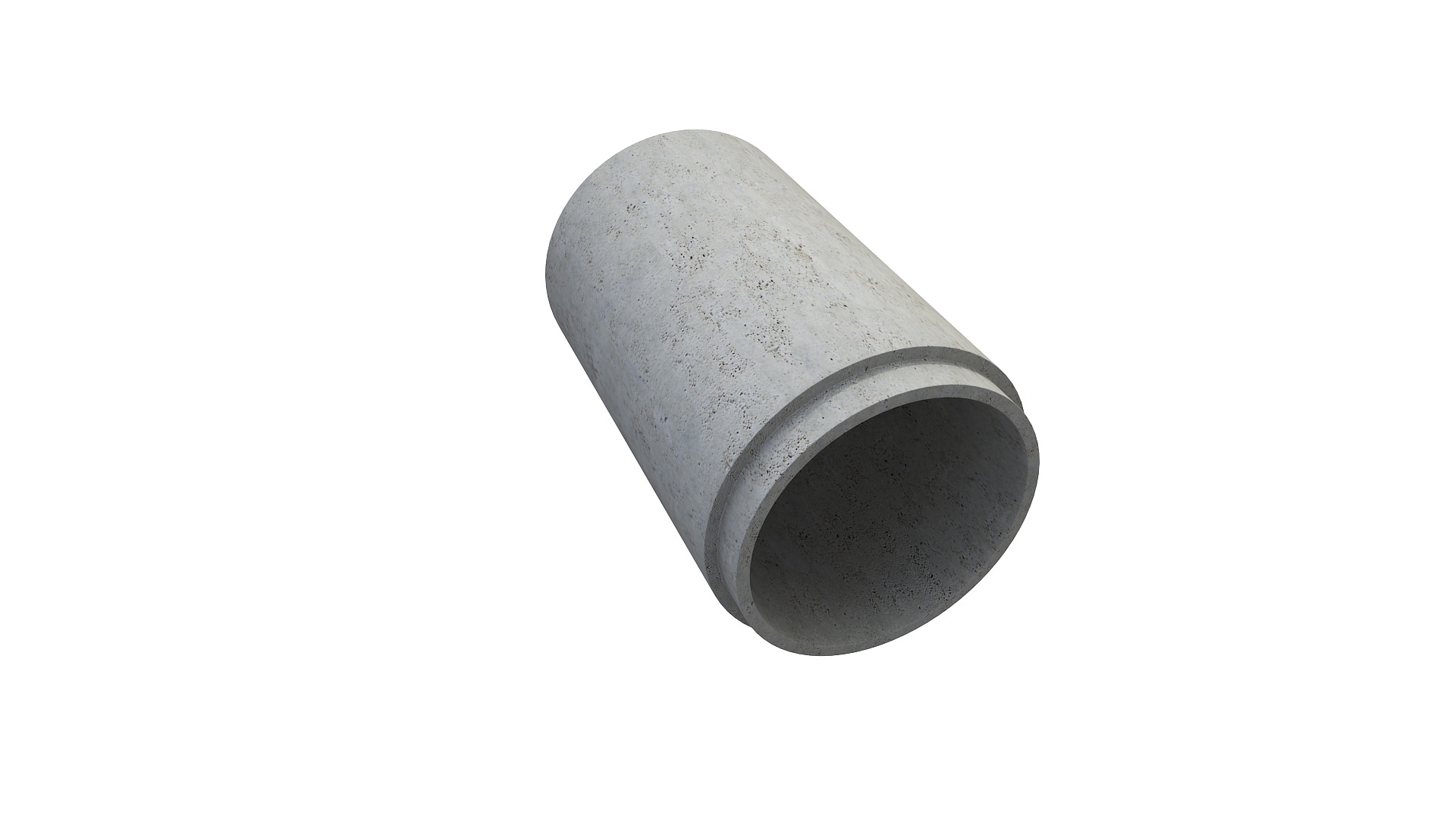 Concrete Pipe 3D model_4