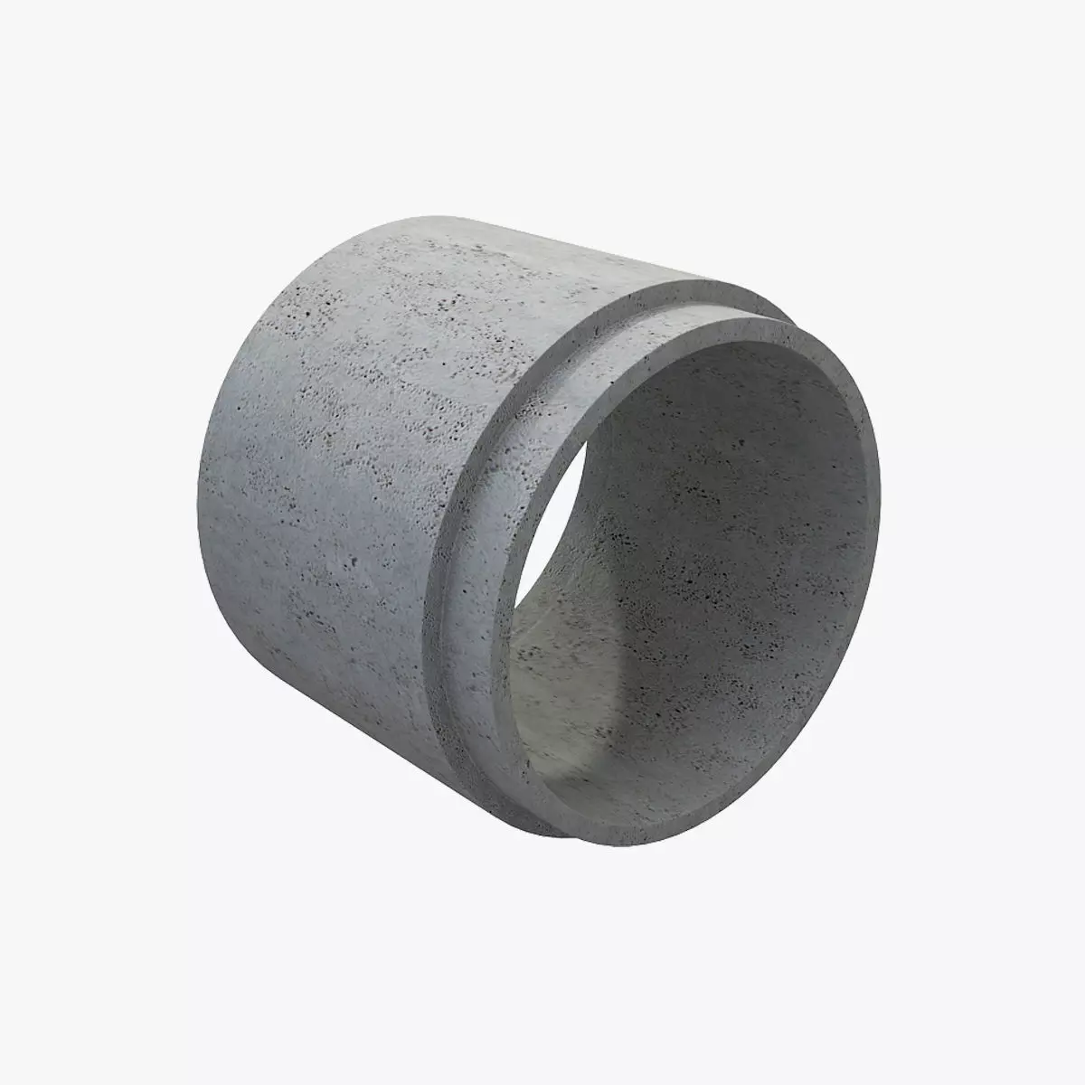 Concrete Pipe 3D model_0
