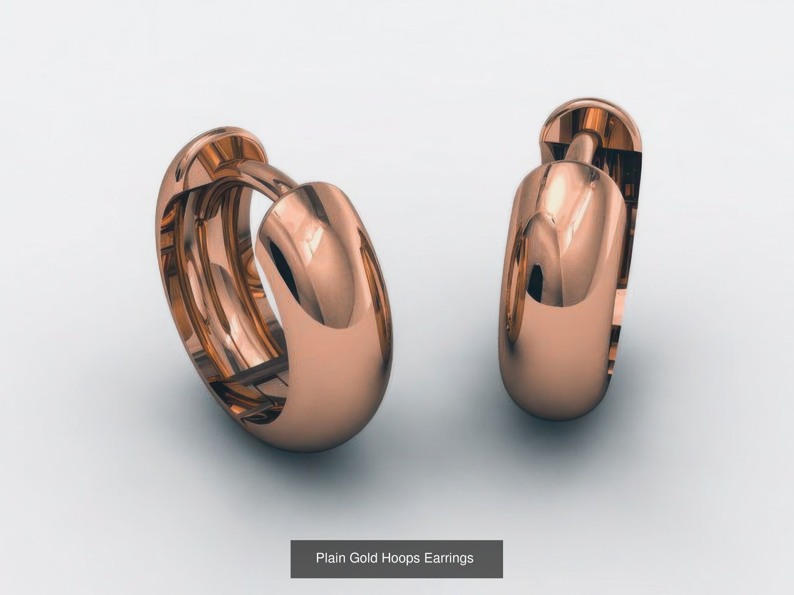 42 Diamond Hoops Earrings 3D print model 3D Model Collection_18