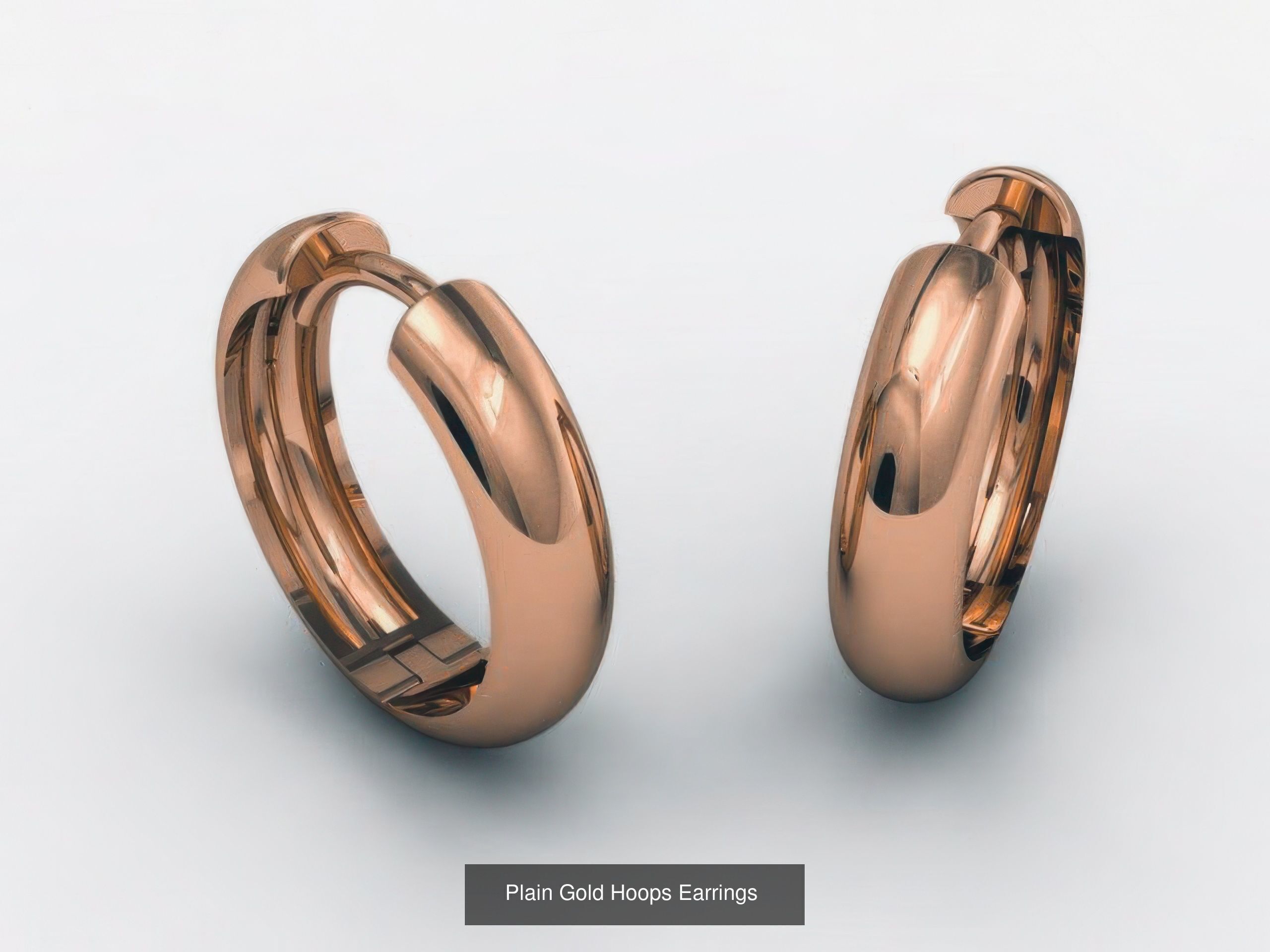 42 Diamond Hoops Earrings 3D print model 3D Model Collection_17