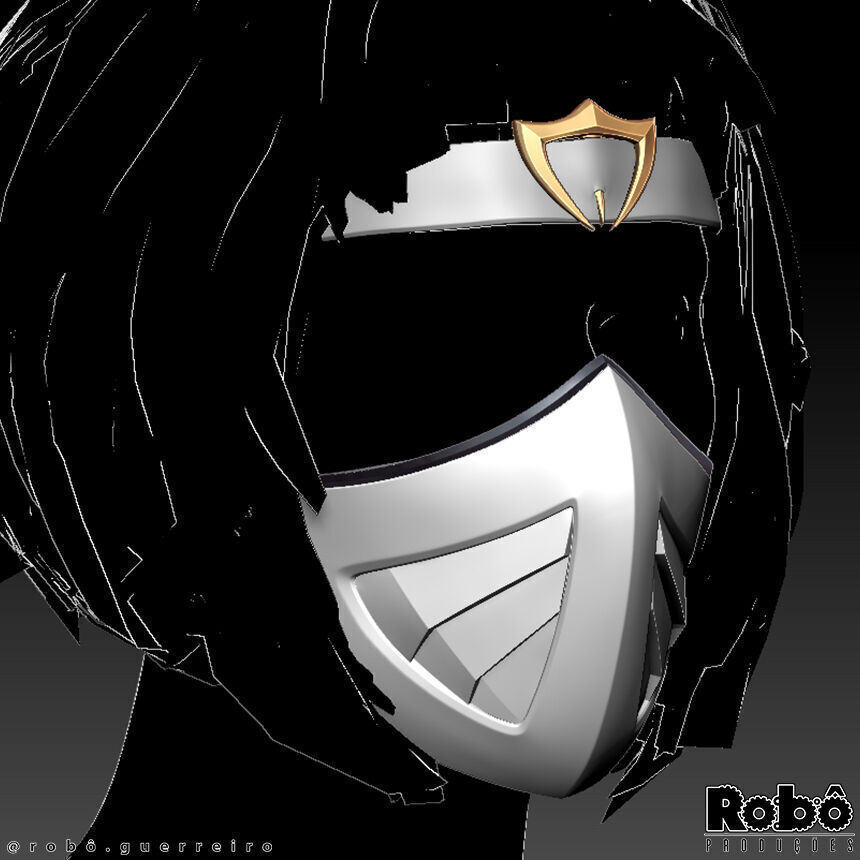 Khameleon Mask Bandana Cosplay Mortal Kombat 3D print model_2