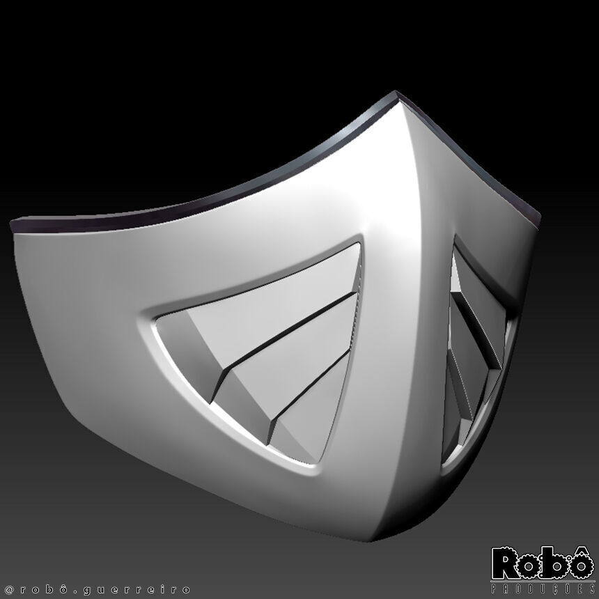 Khameleon Mask Bandana Cosplay Mortal Kombat 3D print model_6