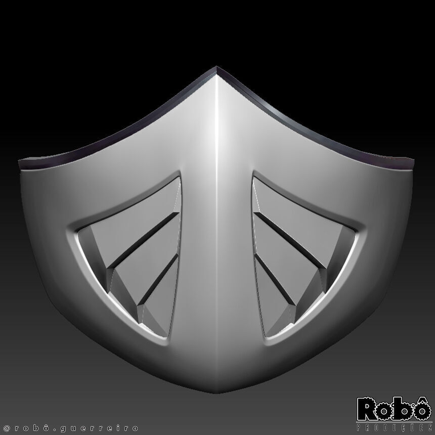 Khameleon Mask Bandana Cosplay Mortal Kombat 3D print model_7