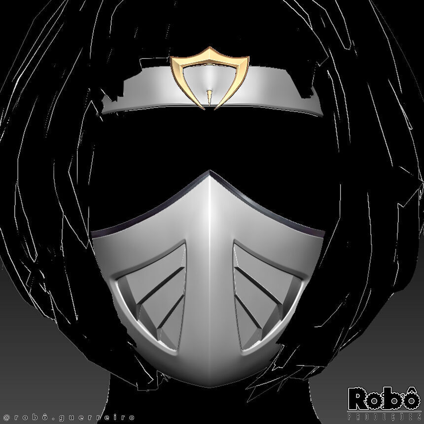 Khameleon Mask Bandana Cosplay Mortal Kombat 3D print model_1