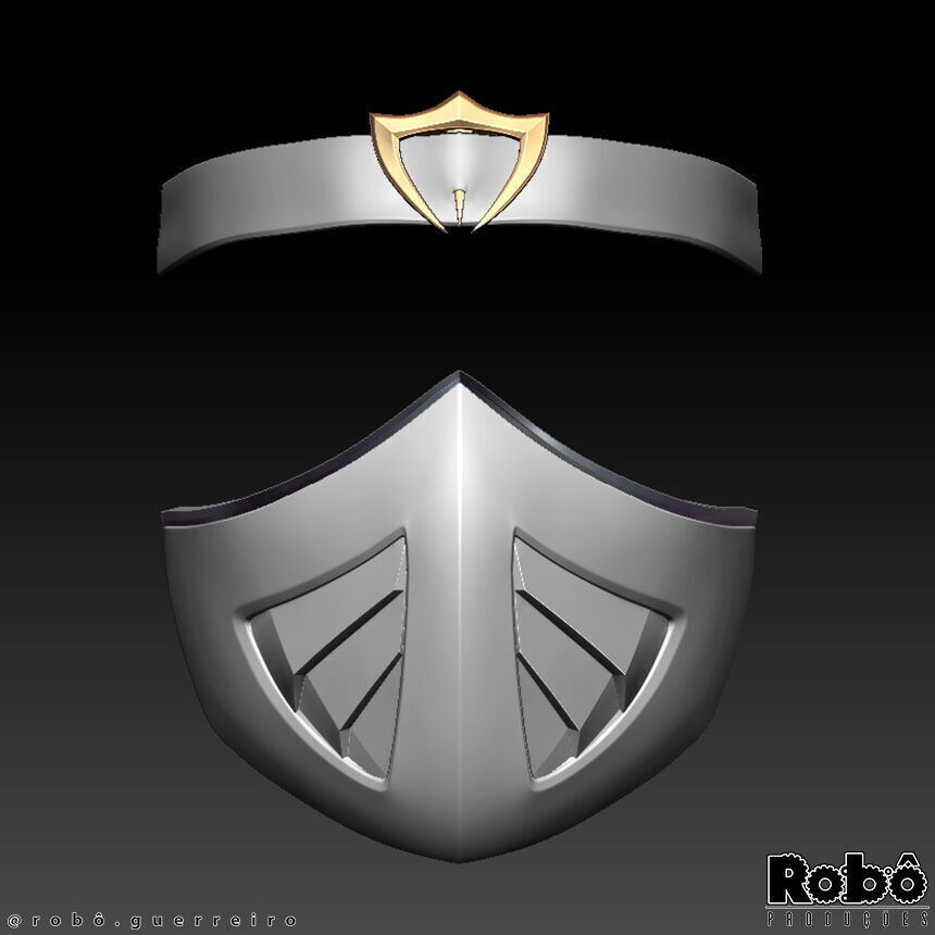 Khameleon Mask Bandana Cosplay Mortal Kombat 3D print model_4