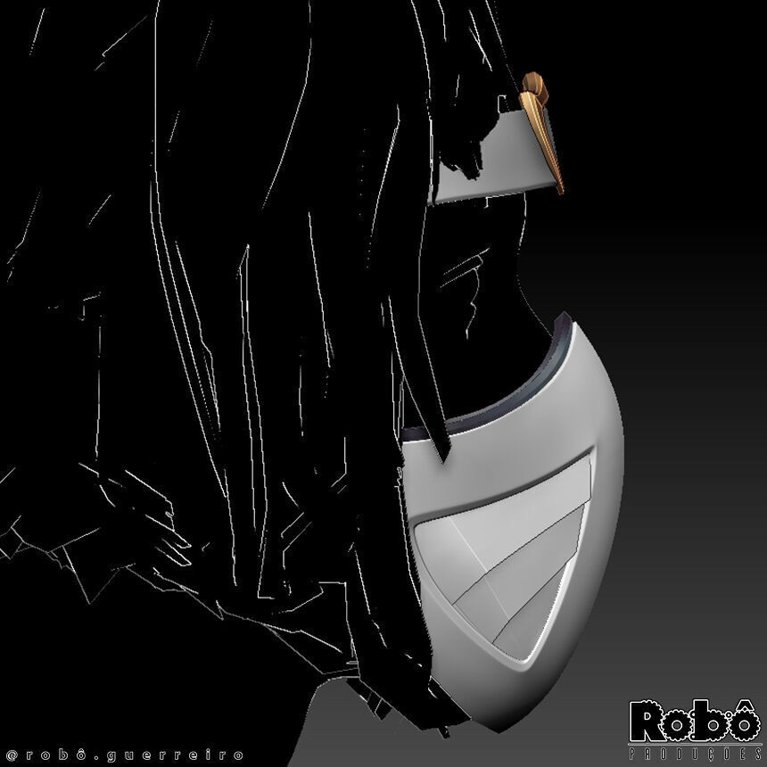 Khameleon Mask Bandana Cosplay Mortal Kombat 3D print model_3