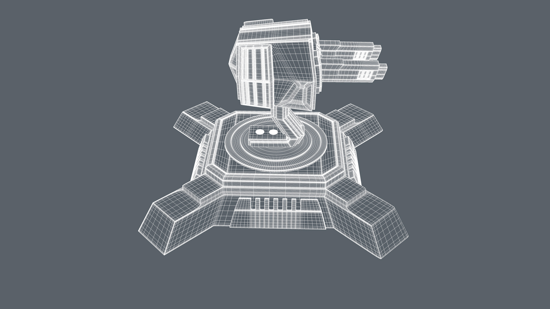 Machine Gun 3D model_14