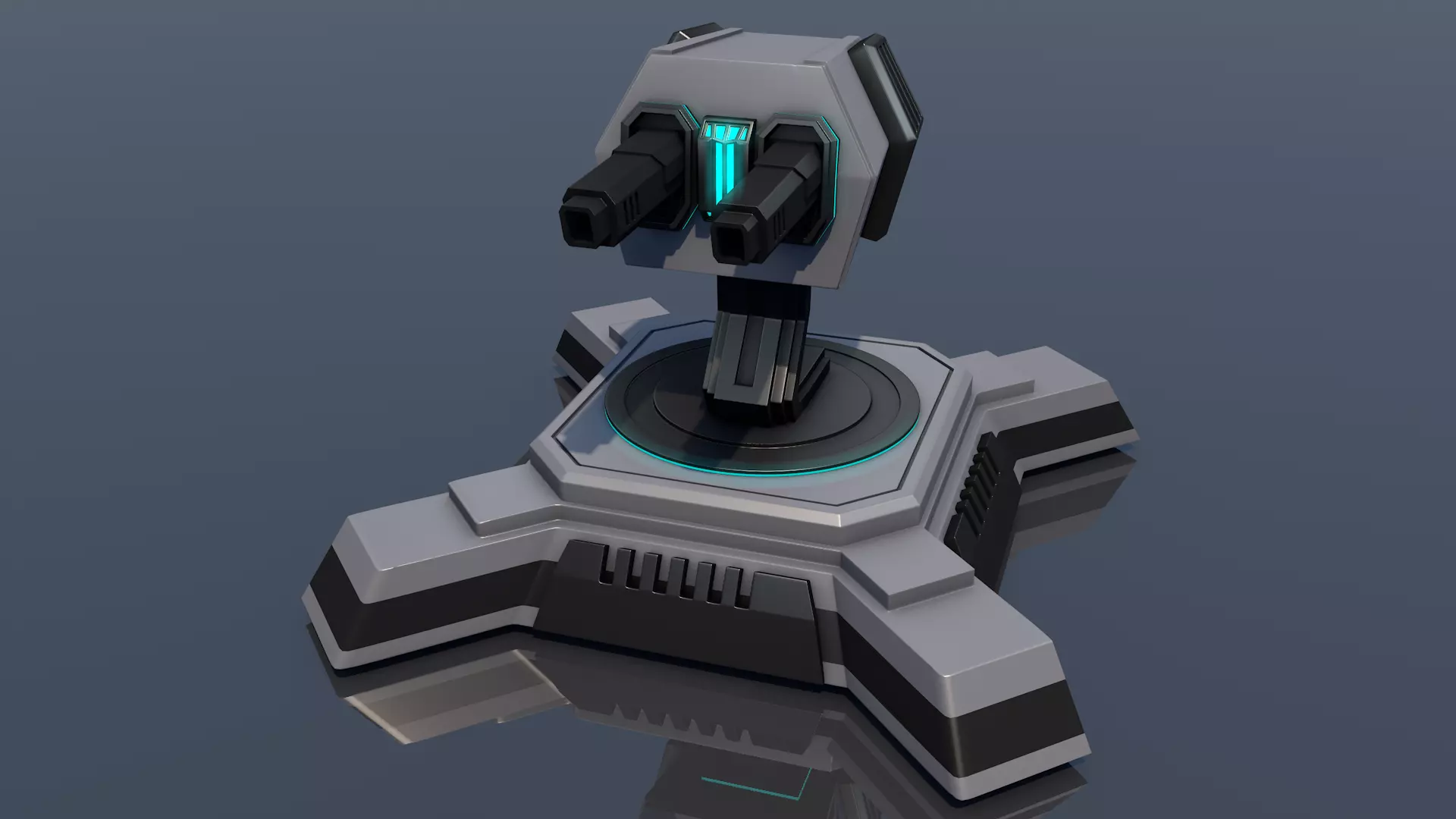 Machine Gun 3D model_0