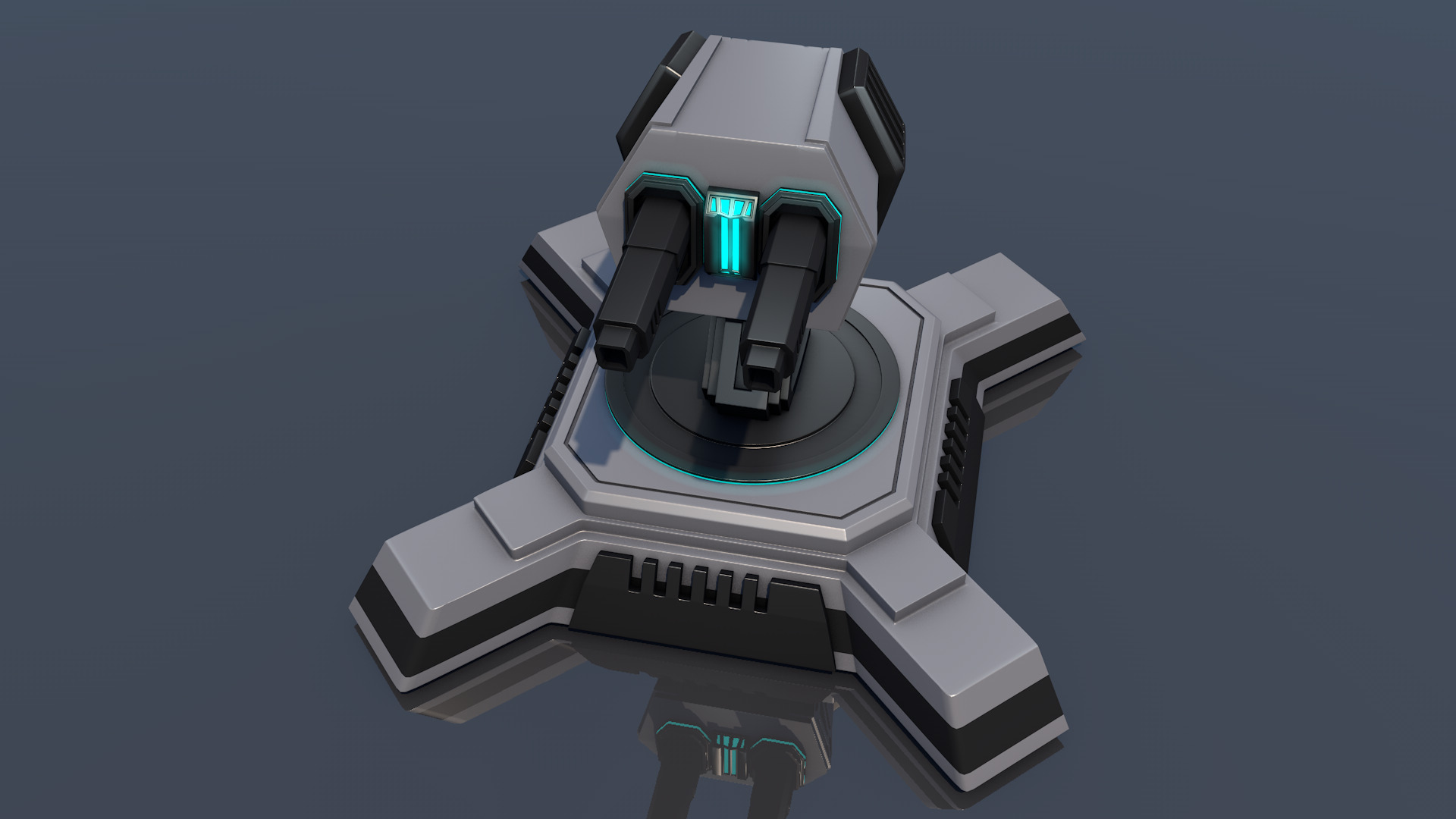 Machine Gun 3D model_1