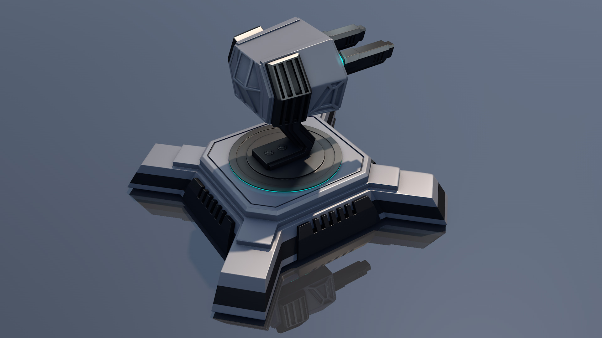 Machine Gun 3D model_3
