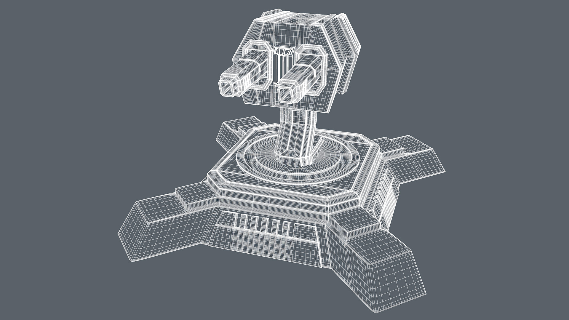 Machine Gun 3D model_8