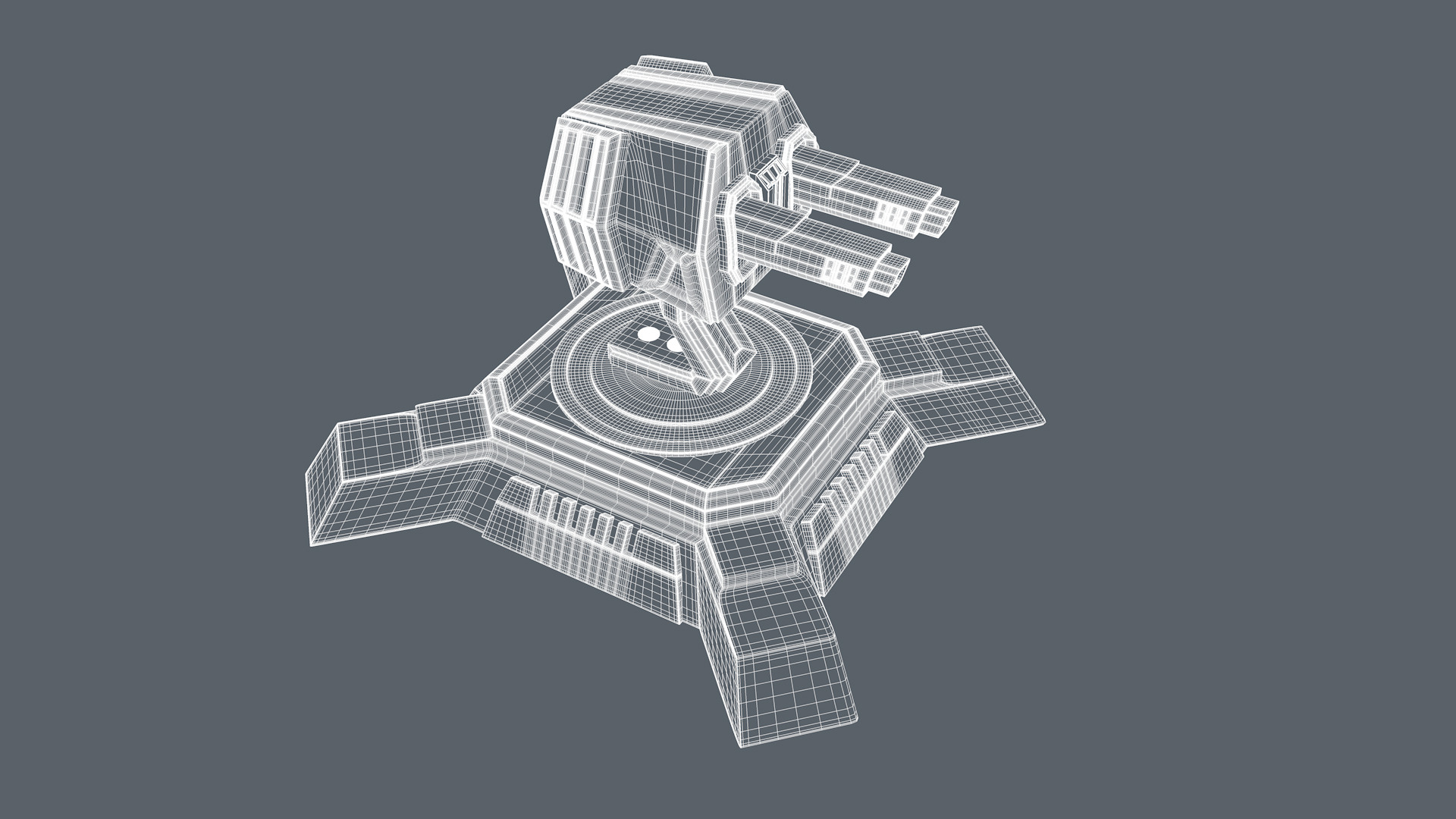 Machine Gun 3D model_10