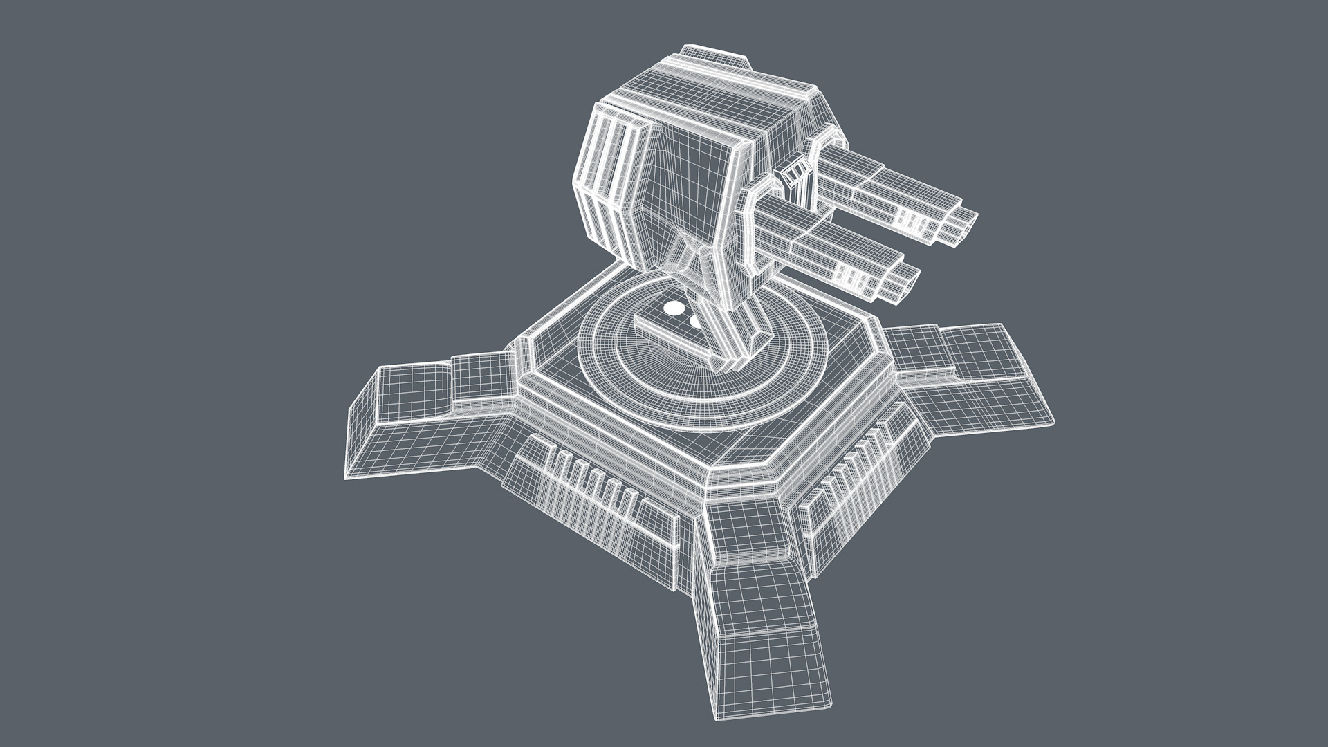 Machine Gun 3D model_15