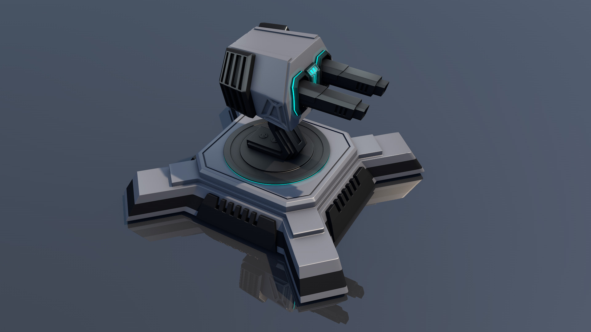 Machine Gun 3D model_2
