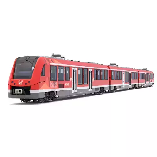 DB Regio Alstom Coradia LINT 81 Train 3D model
