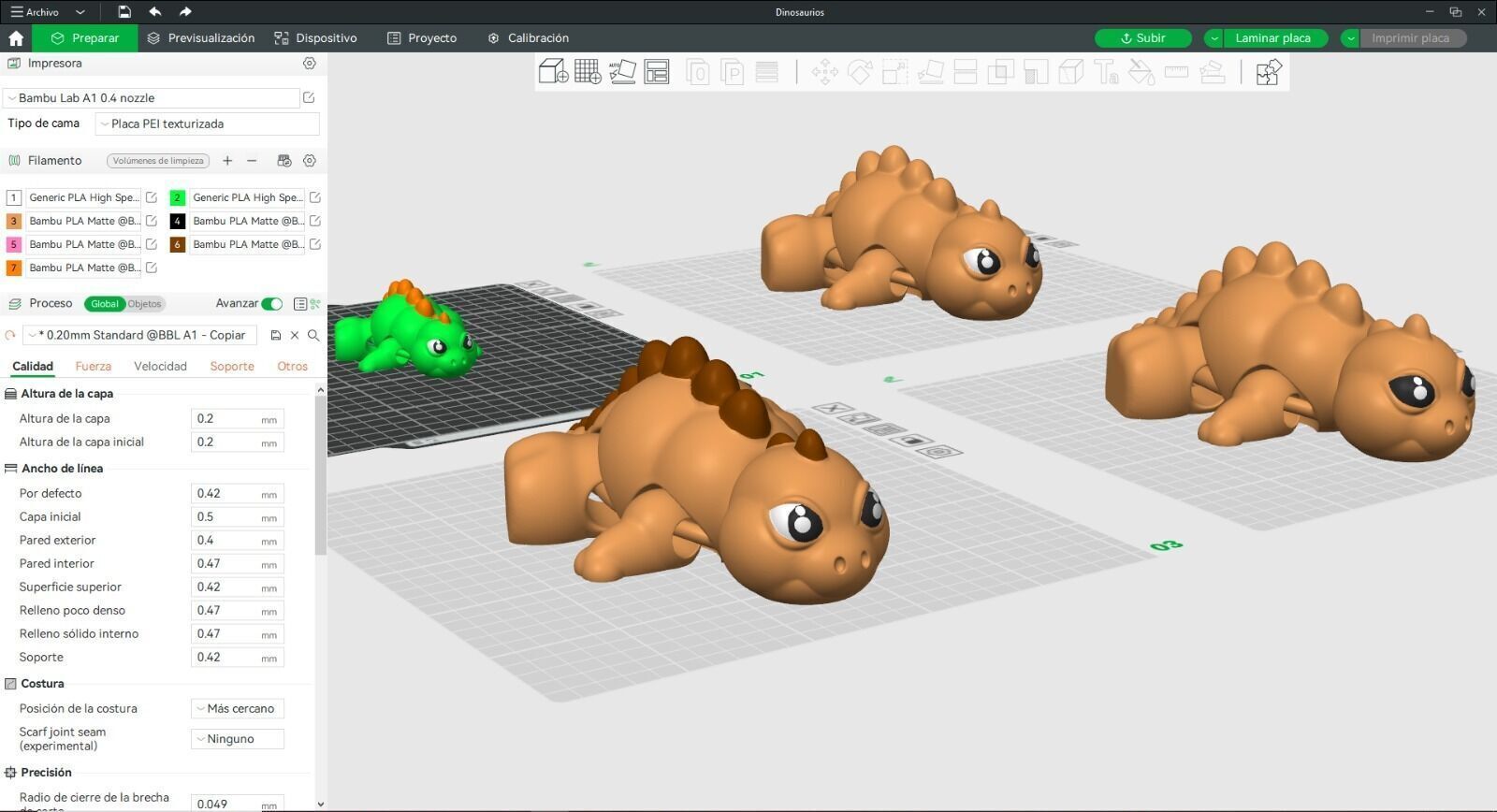 Dinosaurio Articulado 3D print model_11