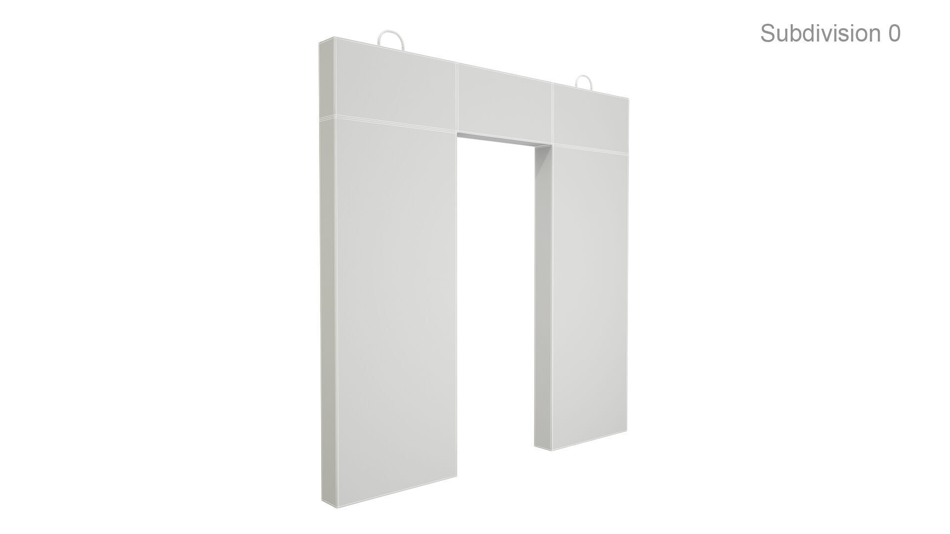 Concrete Wall Facade 3D model_7