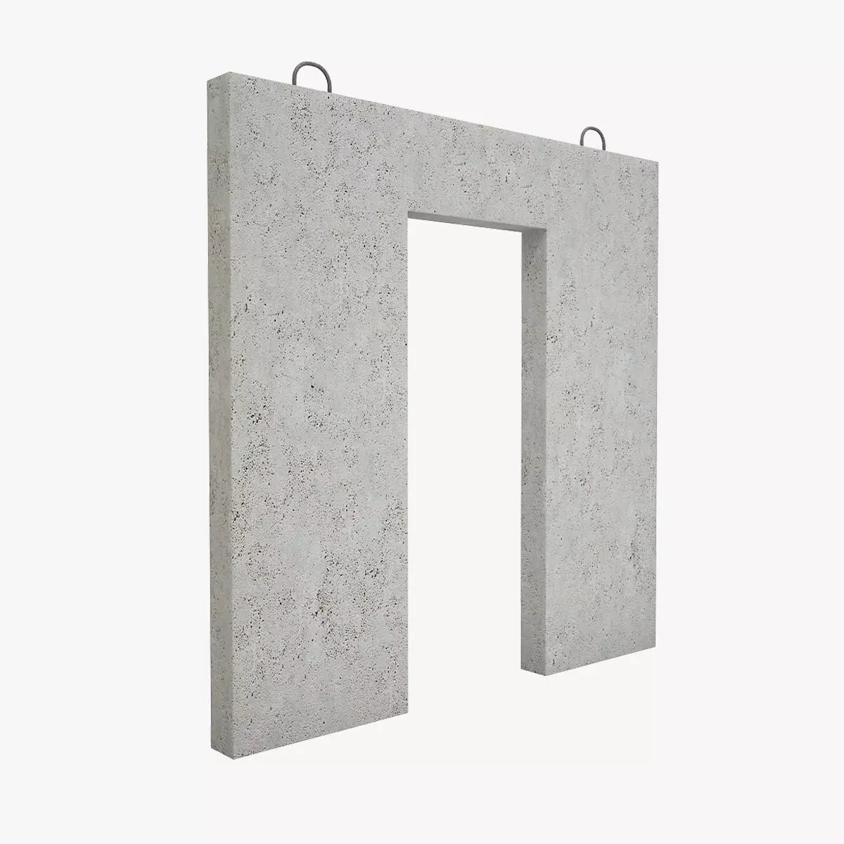 Concrete Wall Facade 3D model_0