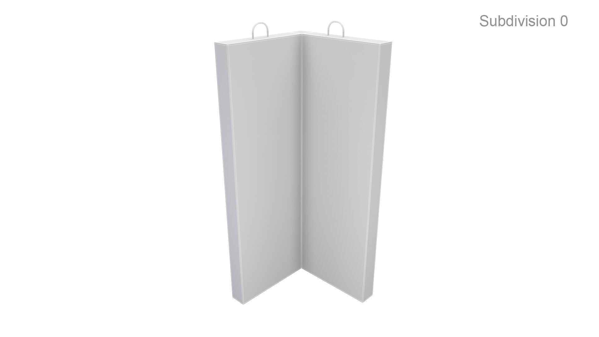 Concrete Corner Wall 3D model_7