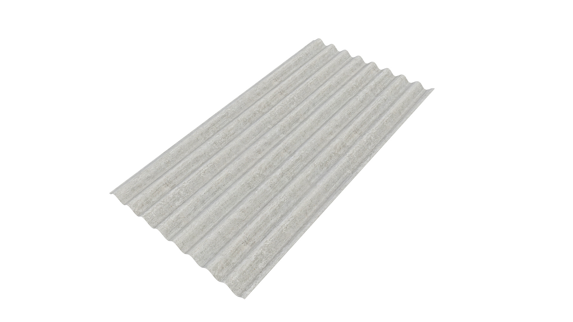 Concrete Roof Tile 3D model_4