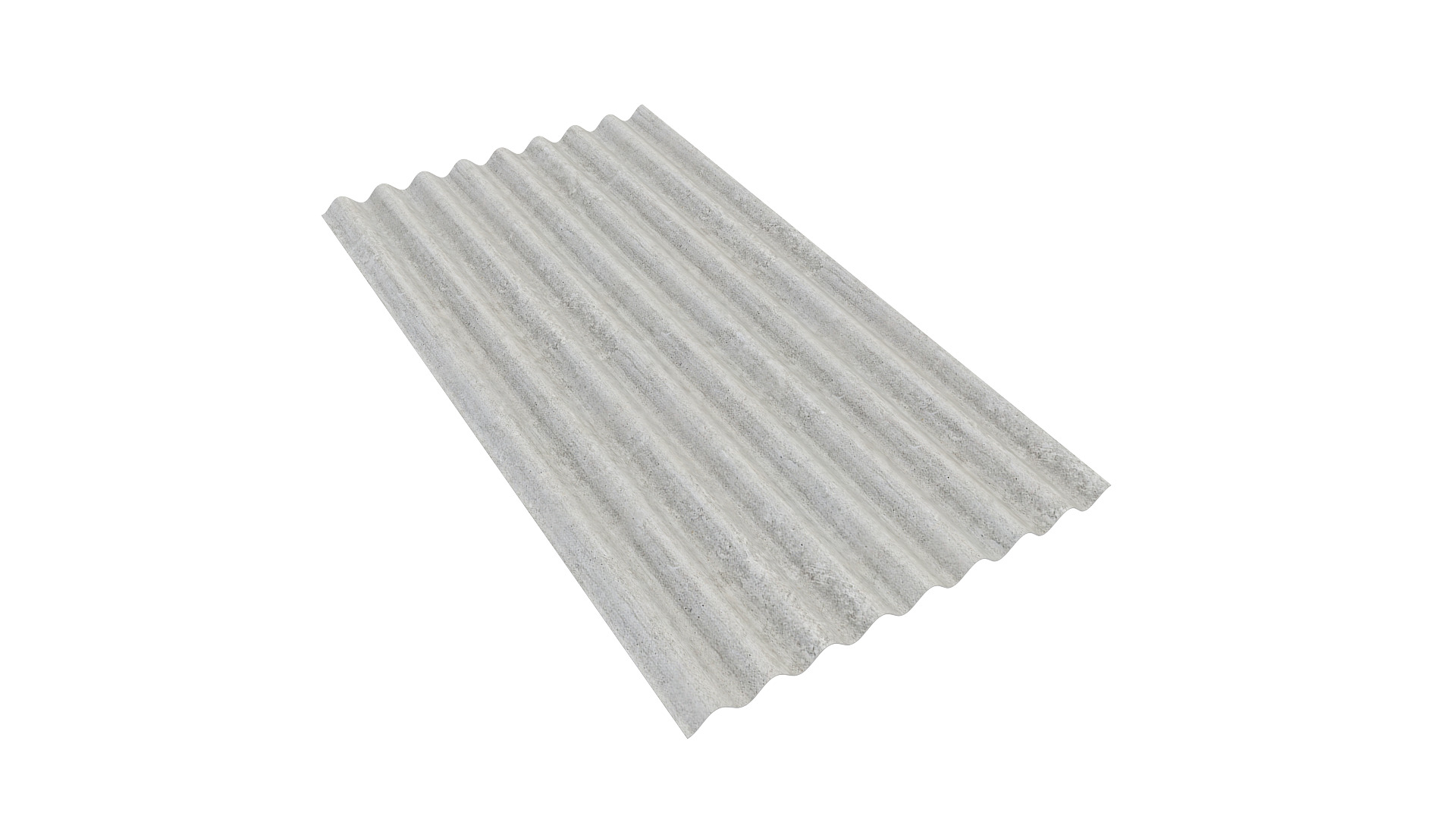 Concrete Roof Tile 3D model_1