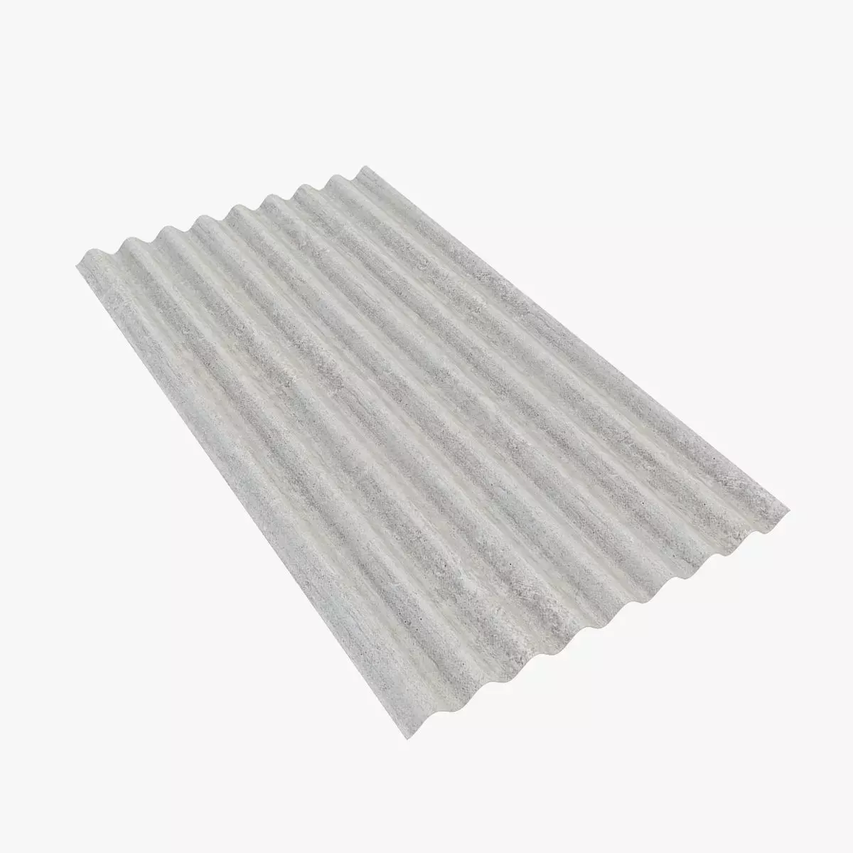 Concrete Roof Tile 3D model_0