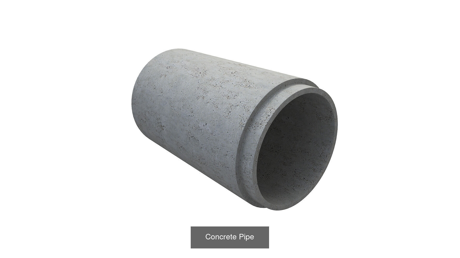 Concrete House Building Materials  3D Model Collection_5