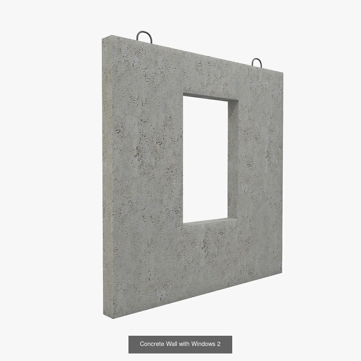 Concrete House Building Materials  3D Model Collection_9