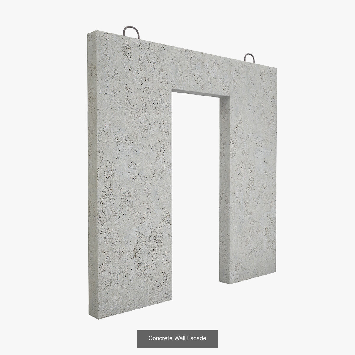 Concrete House Building Materials  3D Model Collection_10