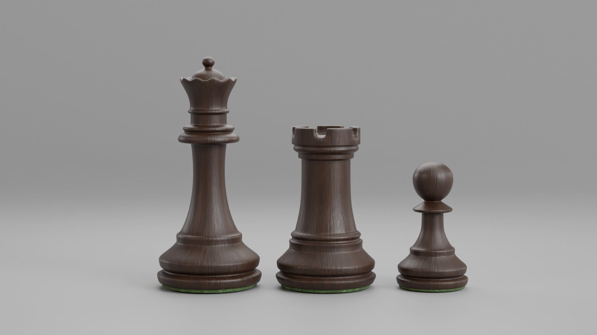 Chess Pieces 3D Model Low-poly 3D model_5