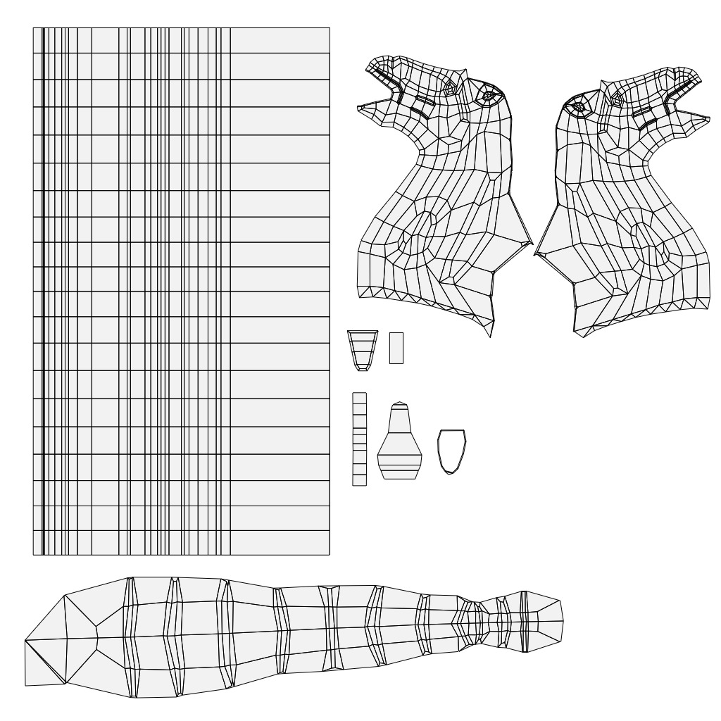 Chess Pieces 3D Model Low-poly 3D model_8