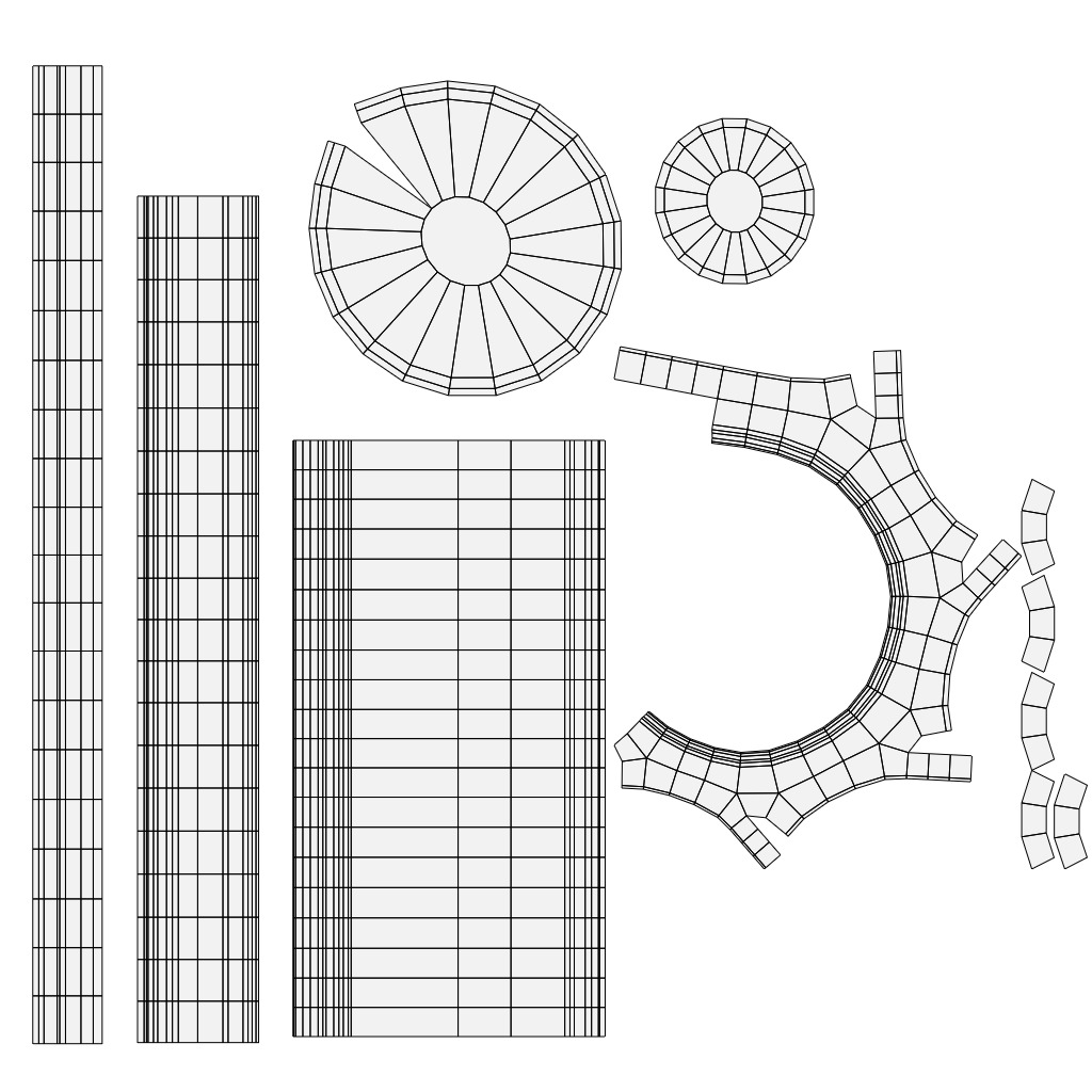 Chess Pieces 3D Model Low-poly 3D model_11