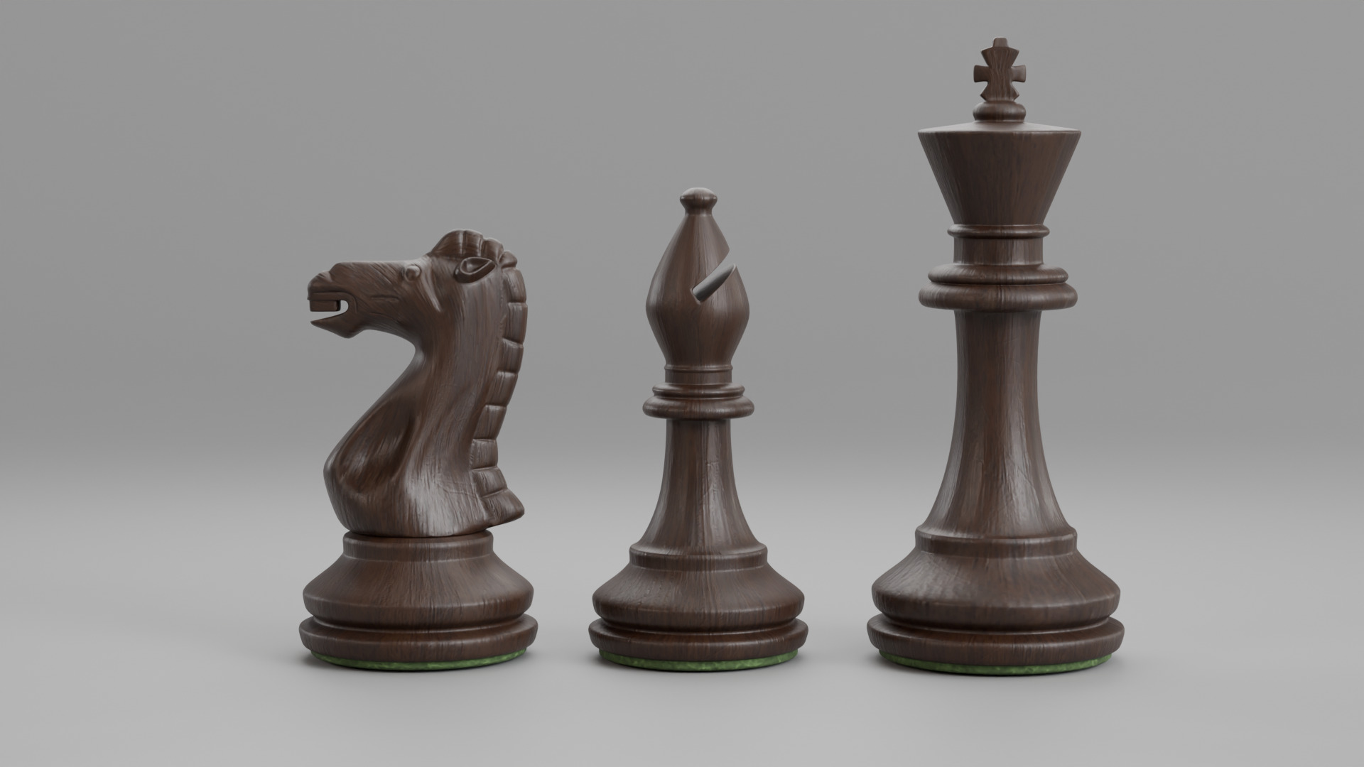 Chess Pieces 3D Model Low-poly 3D model_4