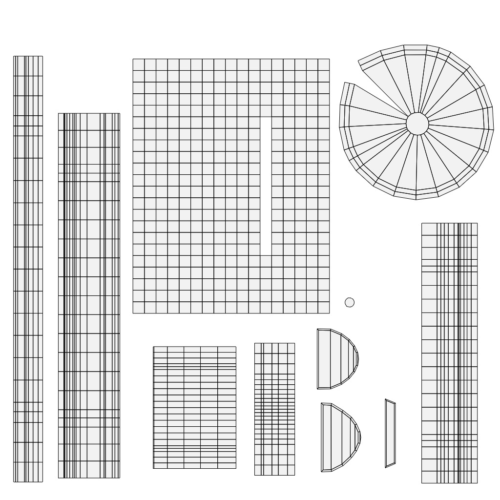 Chess Pieces 3D Model Low-poly 3D model_6