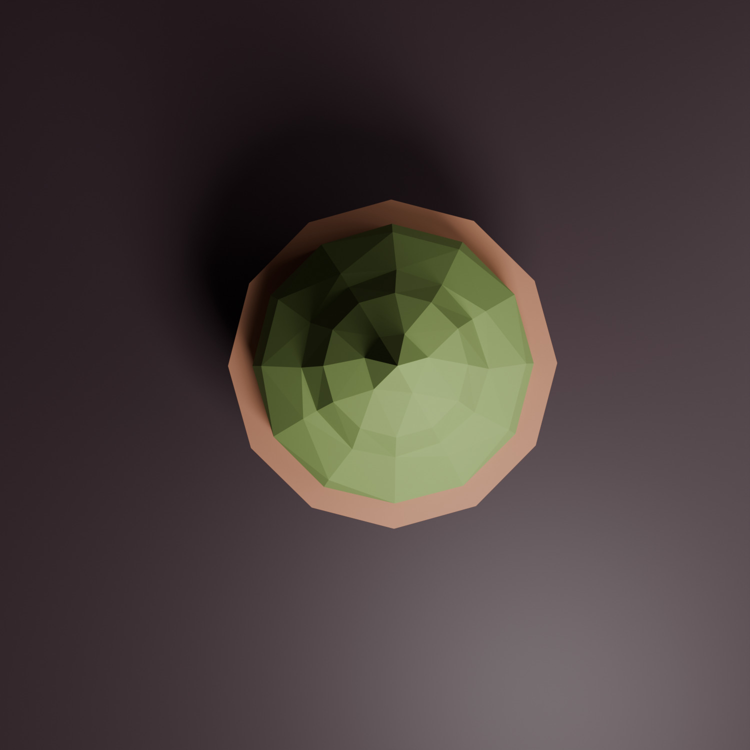 Cactus Low Poly Low-poly 3D model_2