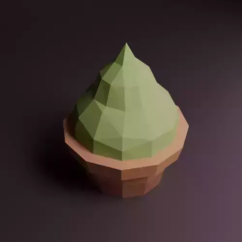 Cactus Low Poly Low-poly 3D model
