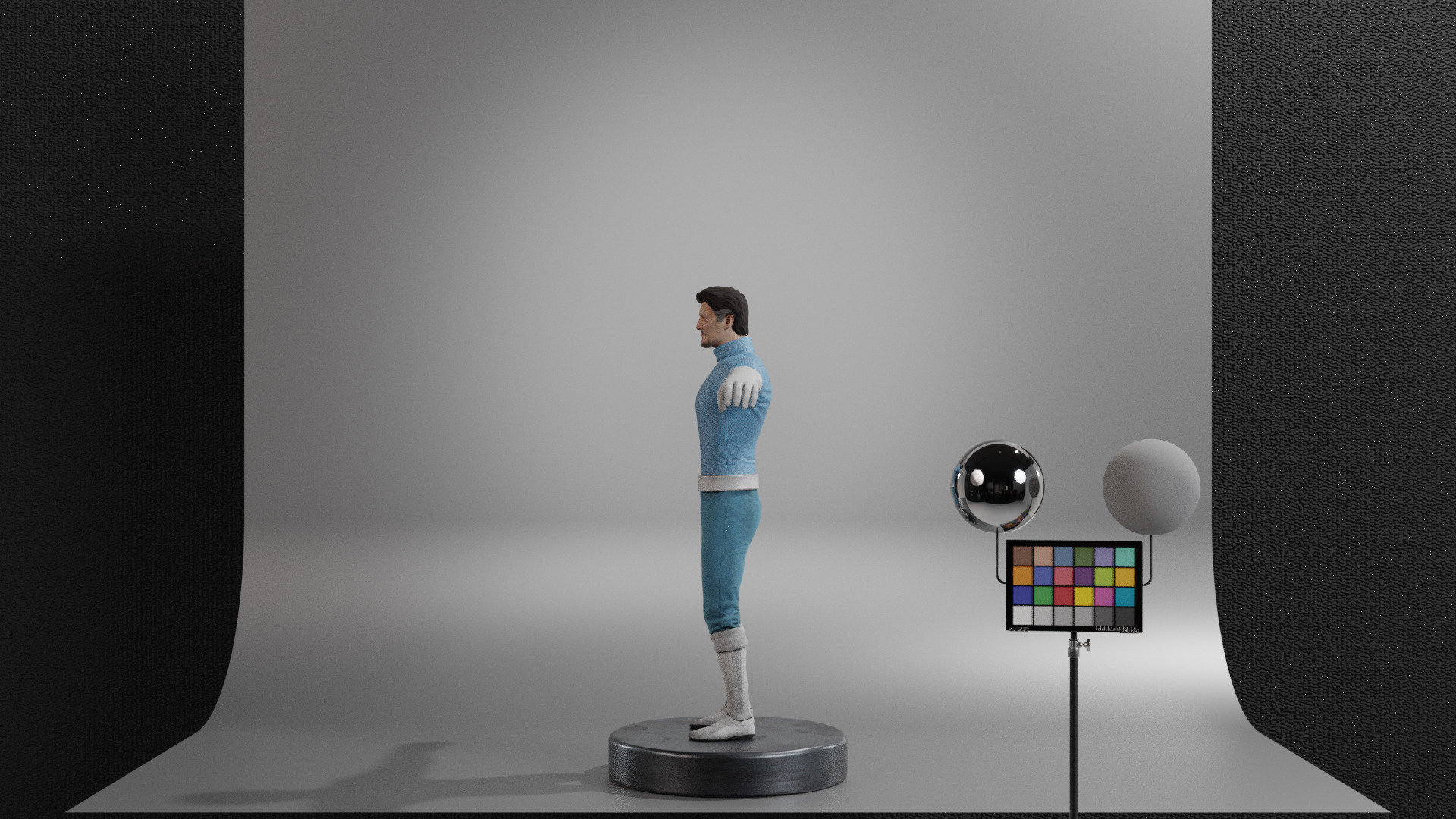 Mister Fantastic Low-poly 3D model_7