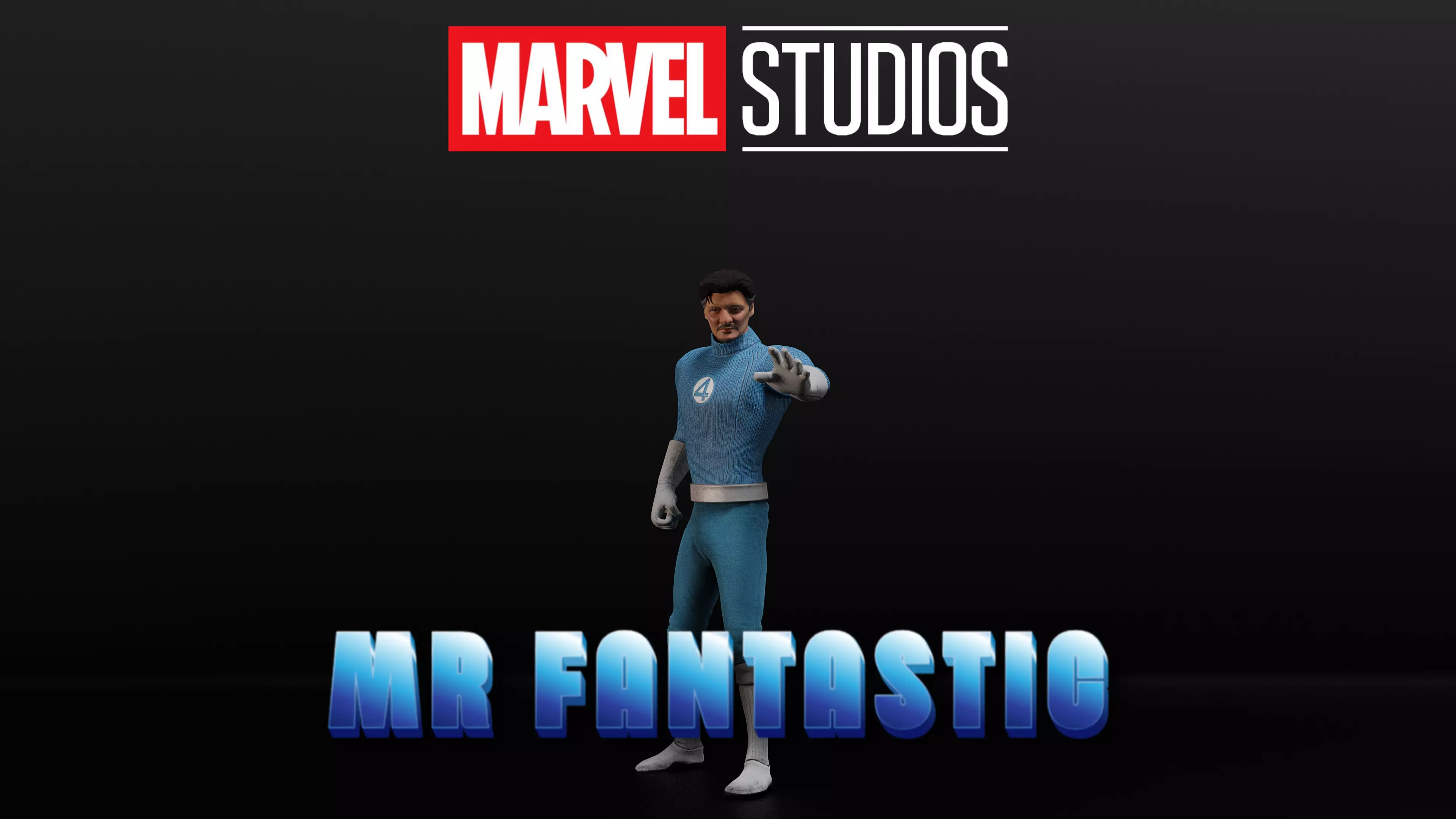 Mister Fantastic Low-poly 3D model_0