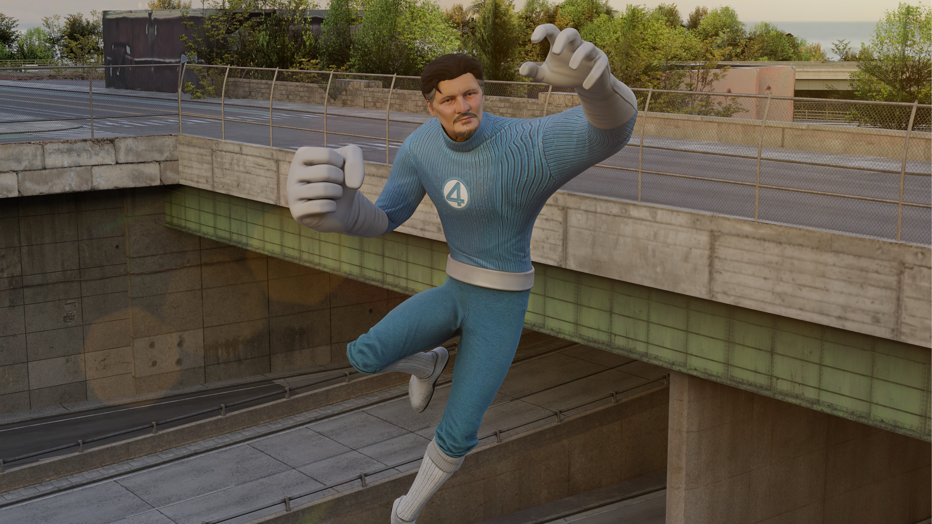 Mister Fantastic Low-poly 3D model_20