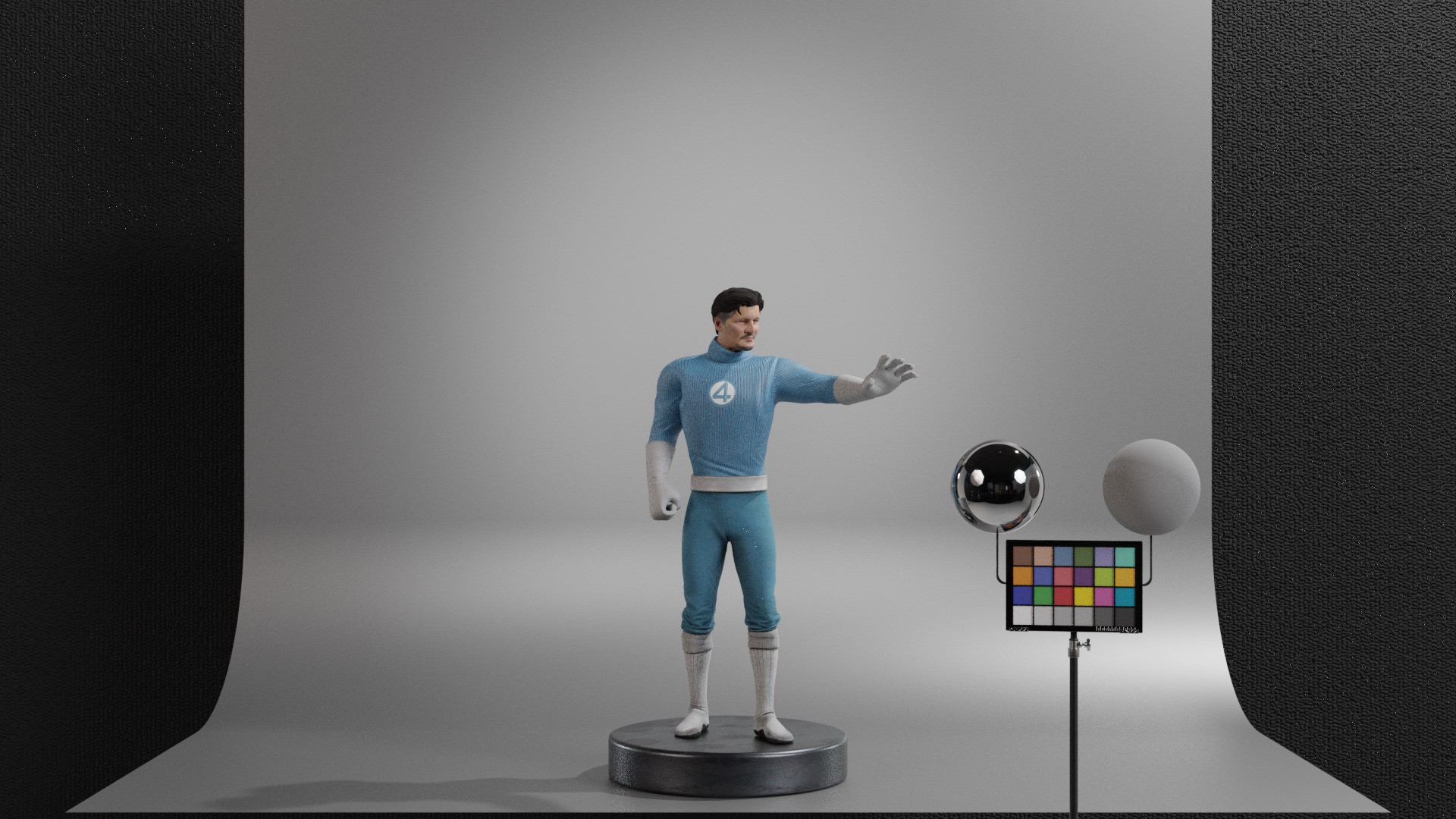 Mister Fantastic Low-poly 3D model_10