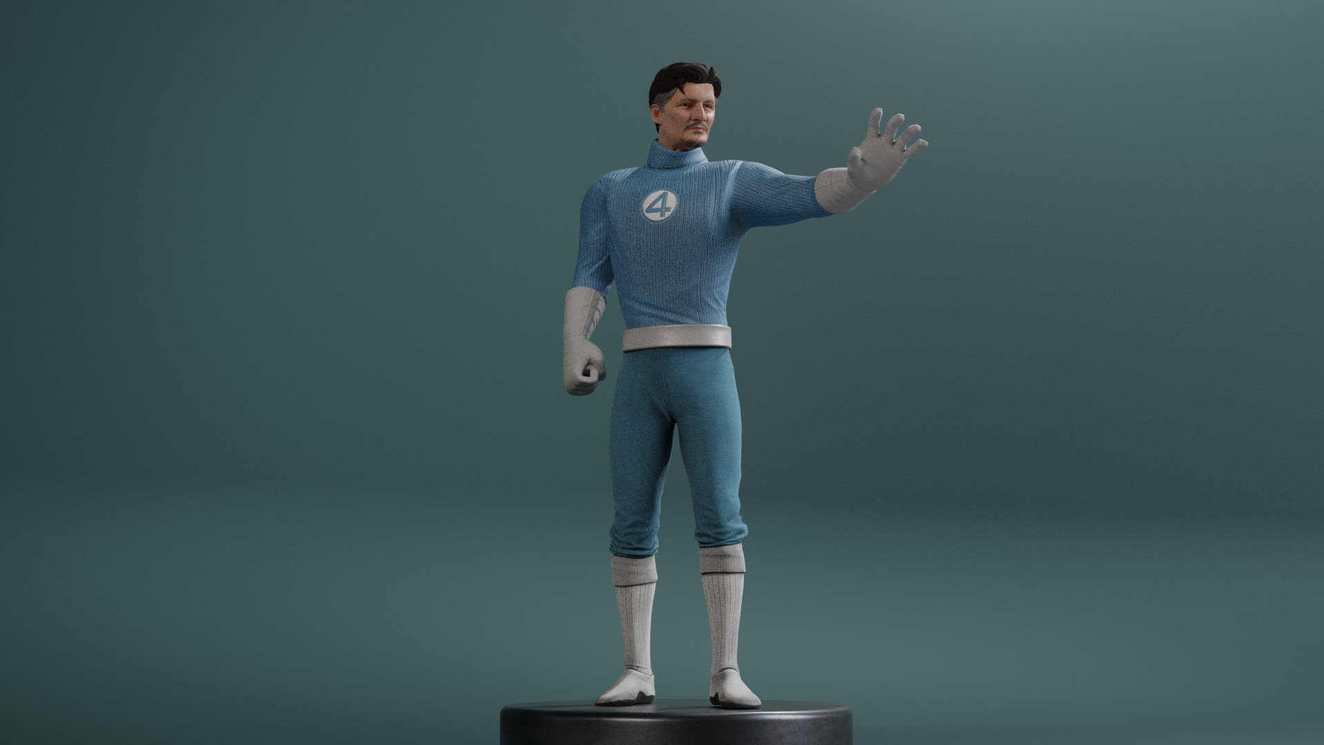 Mister Fantastic Low-poly 3D model_17