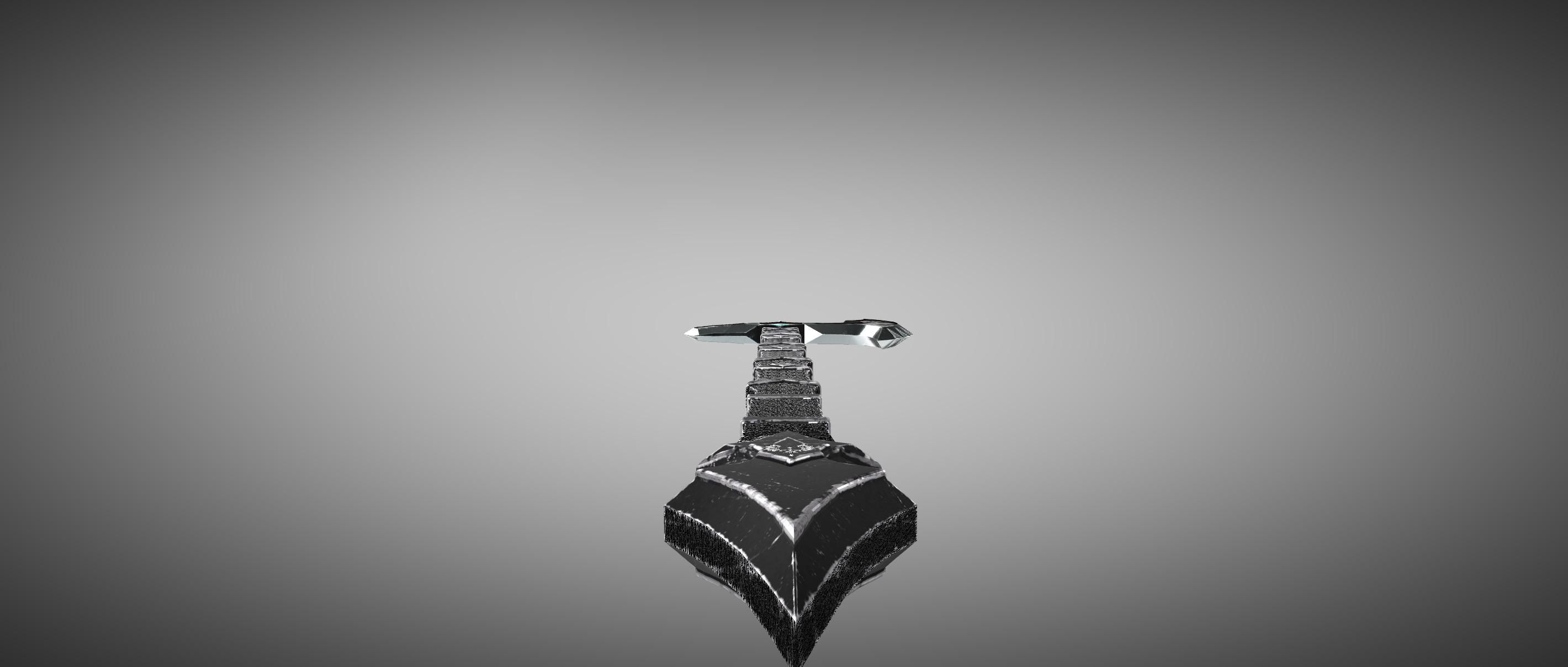 Eclipse Cleaver The Axe of Eternal Night Low-poly 3D model_8