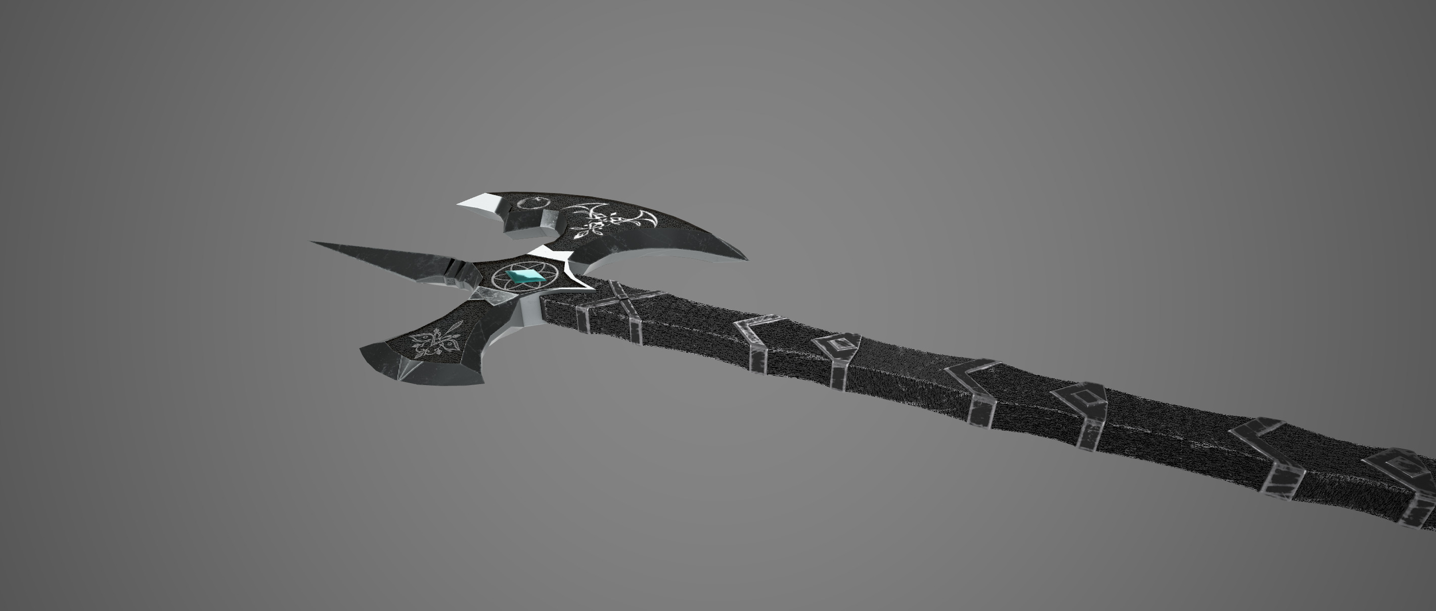 Eclipse Cleaver The Axe of Eternal Night Low-poly 3D model_11