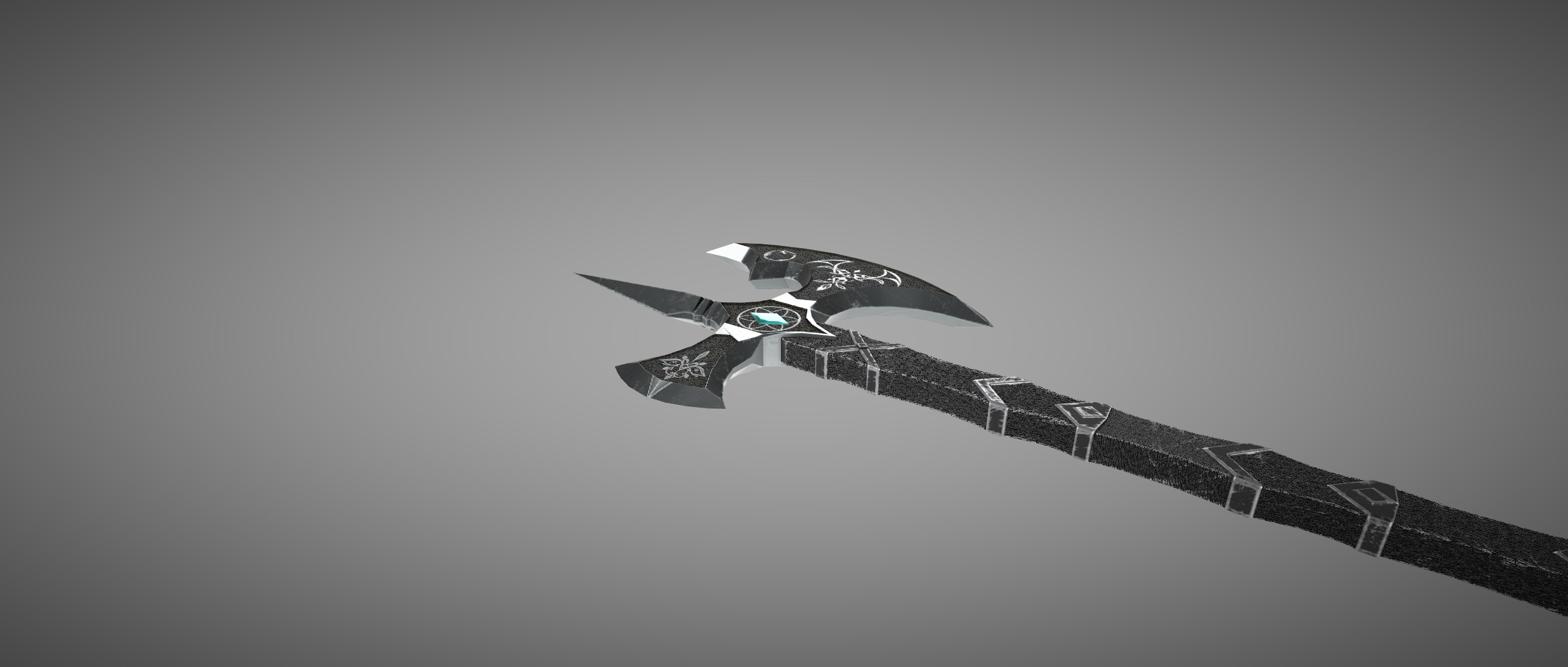 Eclipse Cleaver The Axe of Eternal Night Low-poly 3D model_7