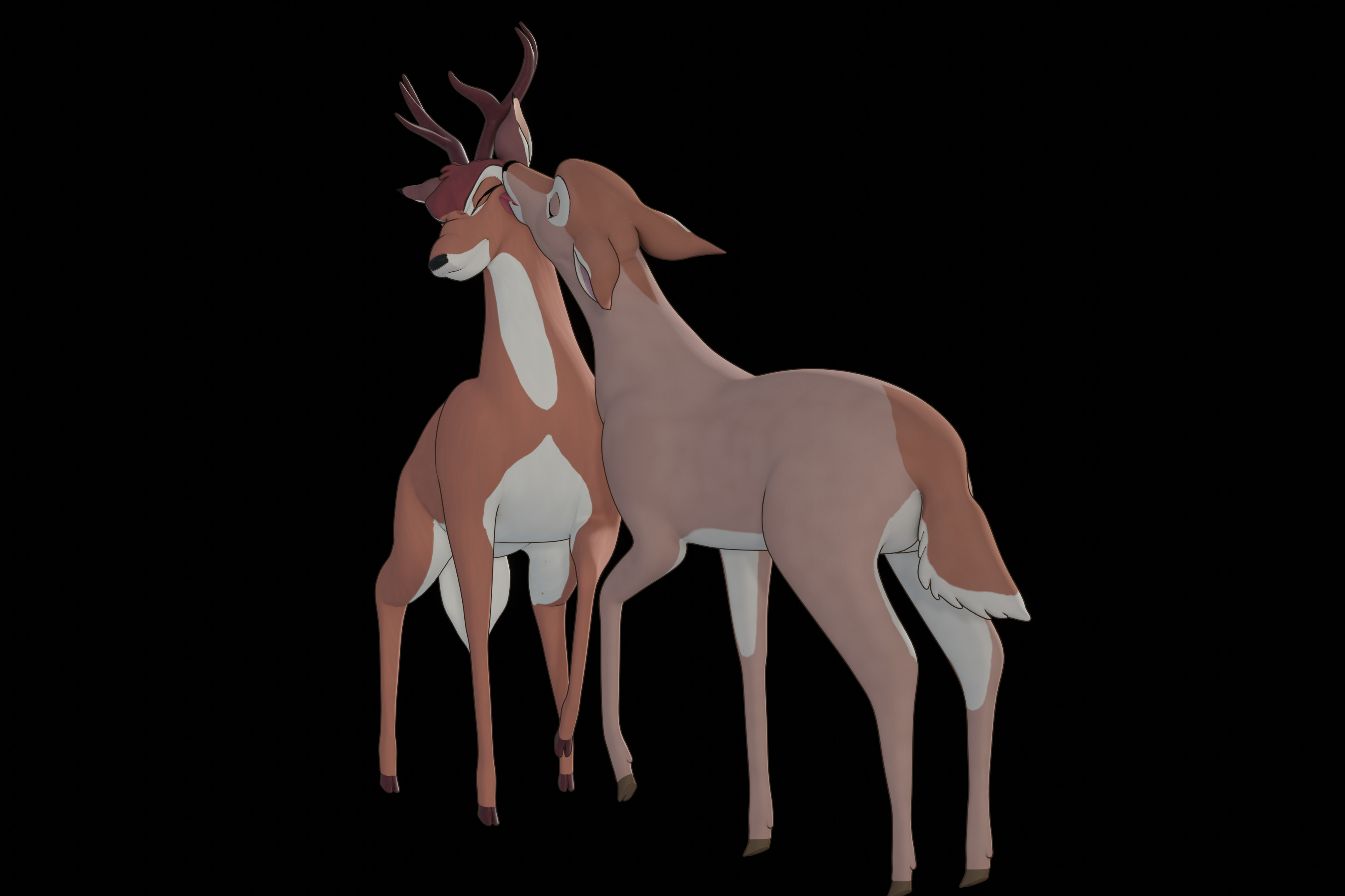 Buck Bambi  Low-poly 3D model_86