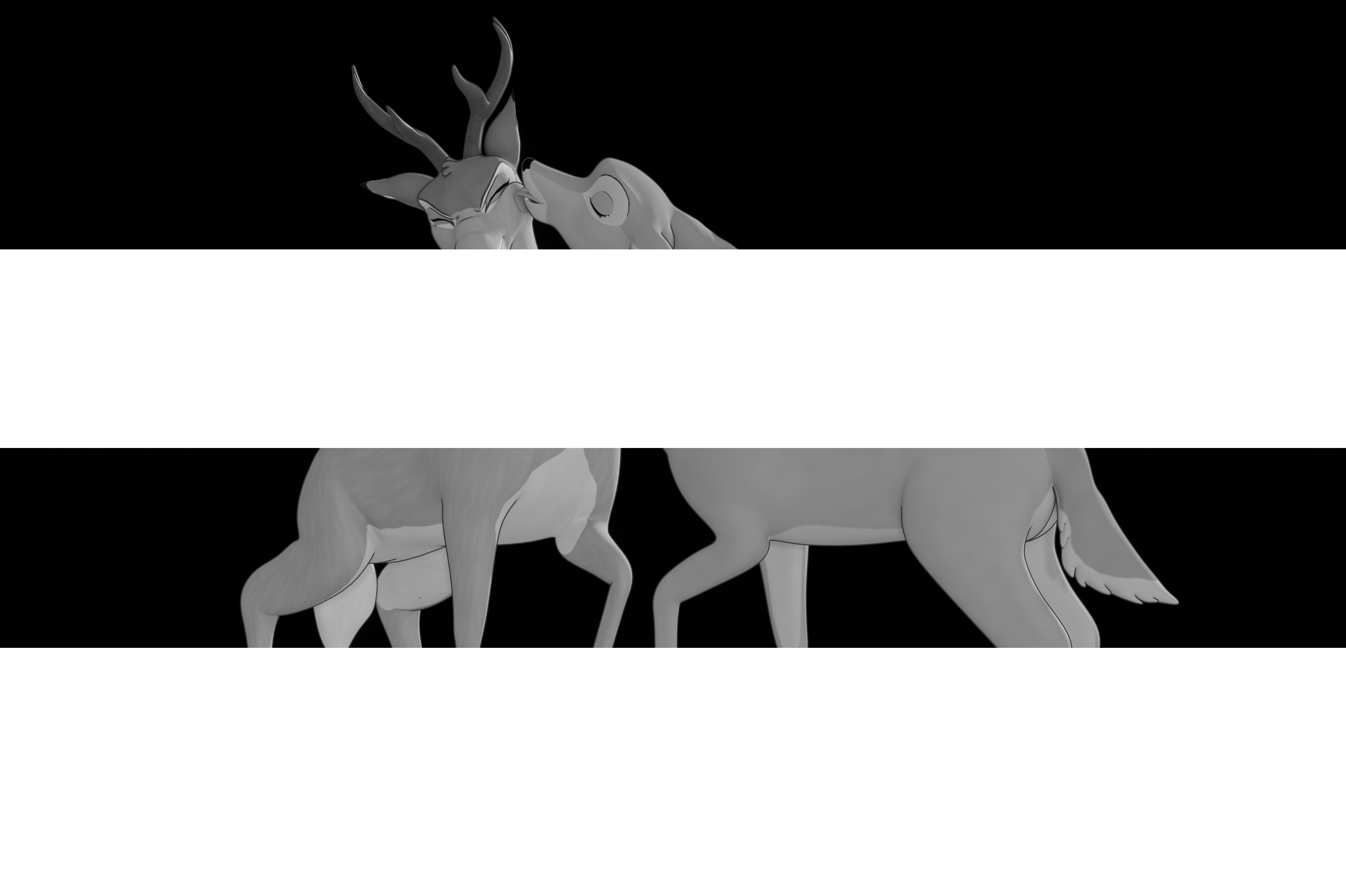 Buck Bambi  Low-poly 3D model_102
